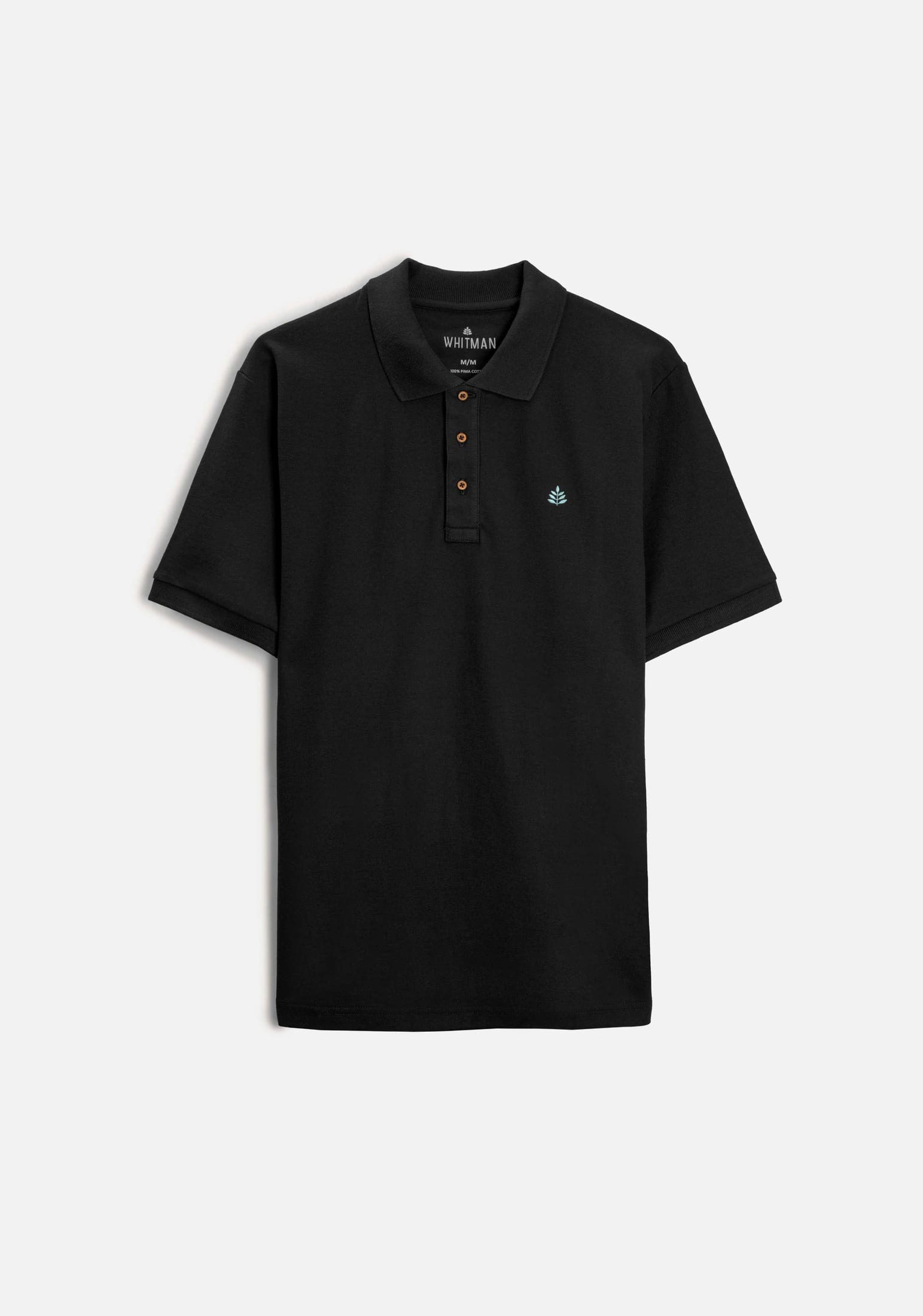 Camiseta Polo H Unicolor L-Azc Negro - imagen 1