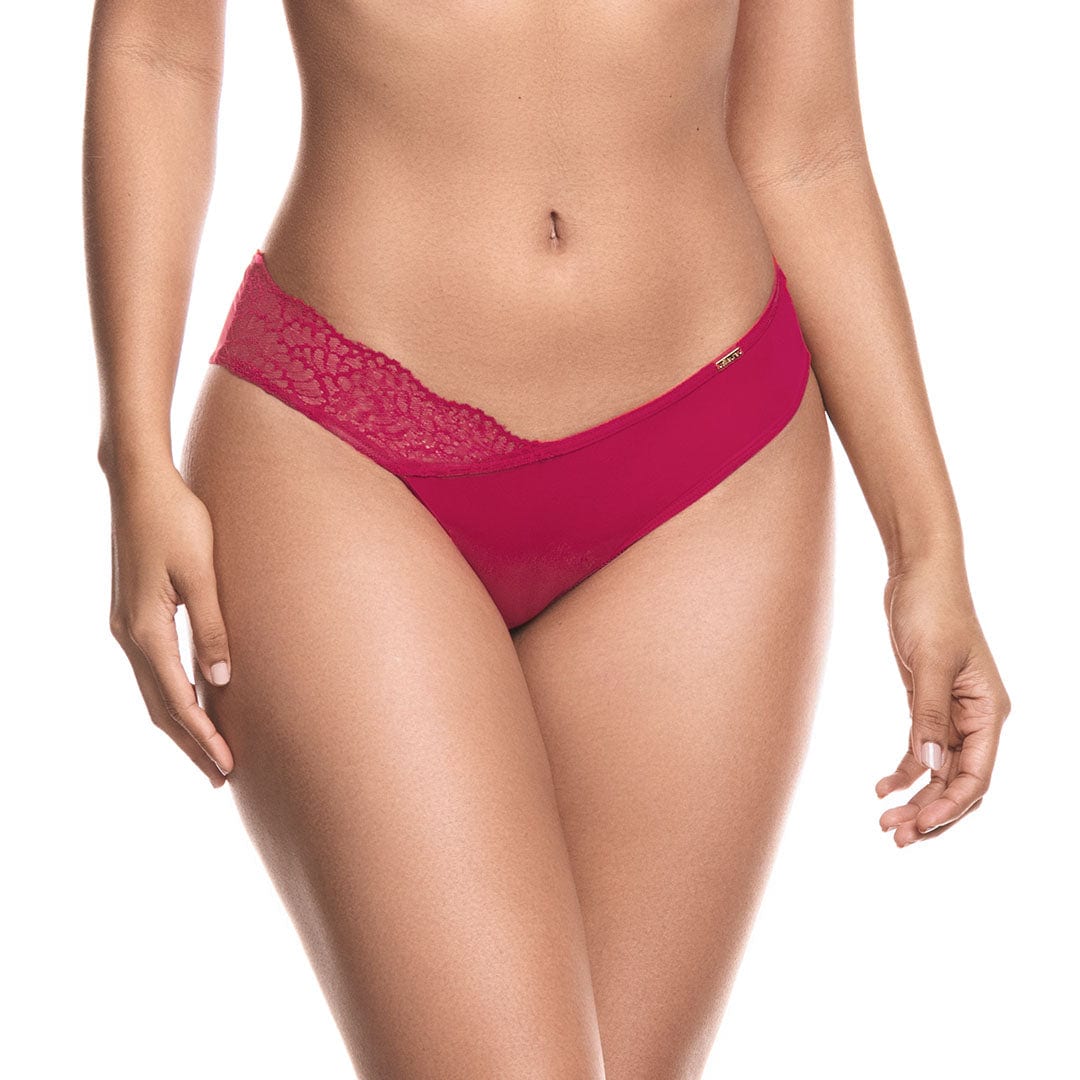 PANTY TIRO MEDIO CON ENCAJE EN COSTADO - imagen 3