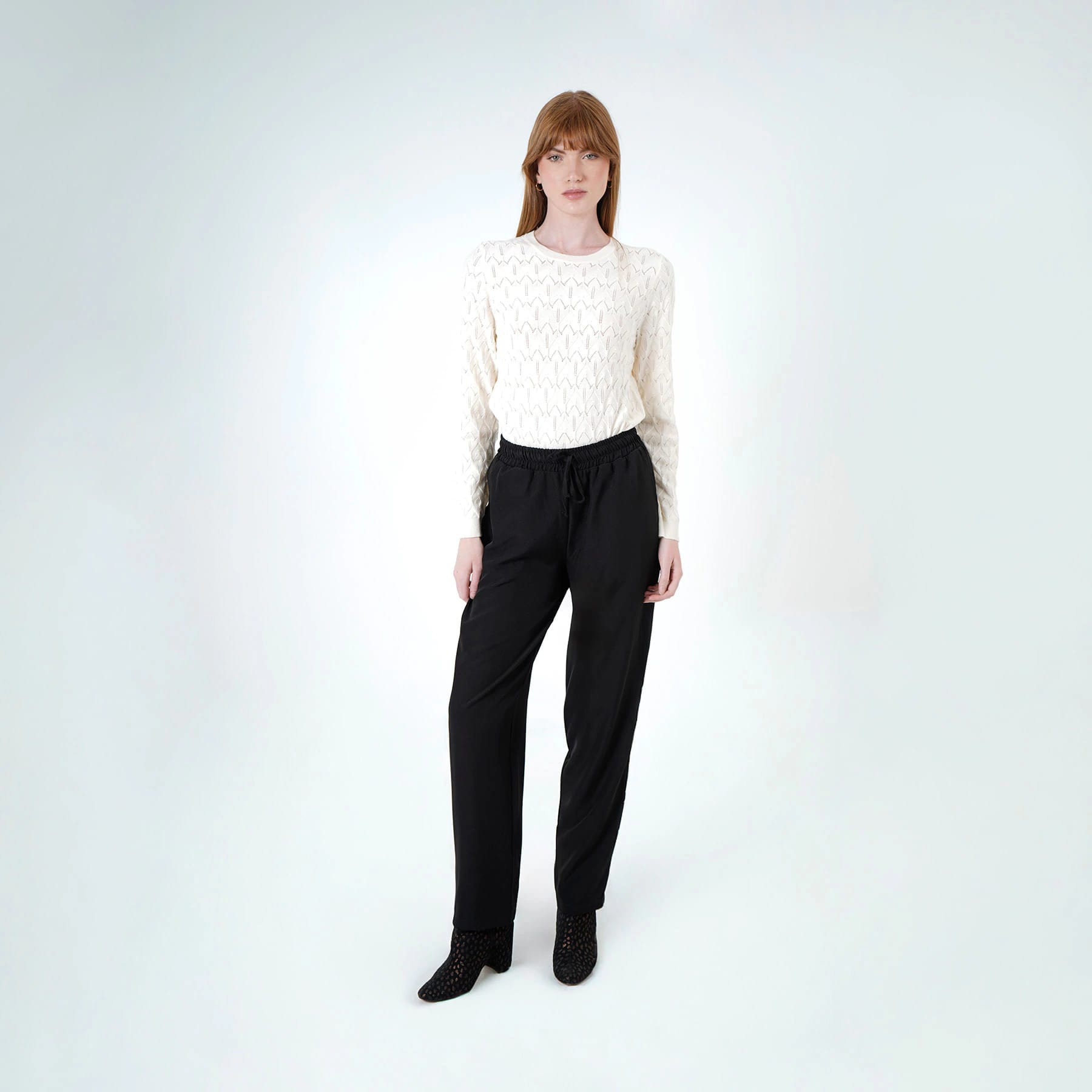 Pantalón básico bota recta cintura elástica - imagen 2