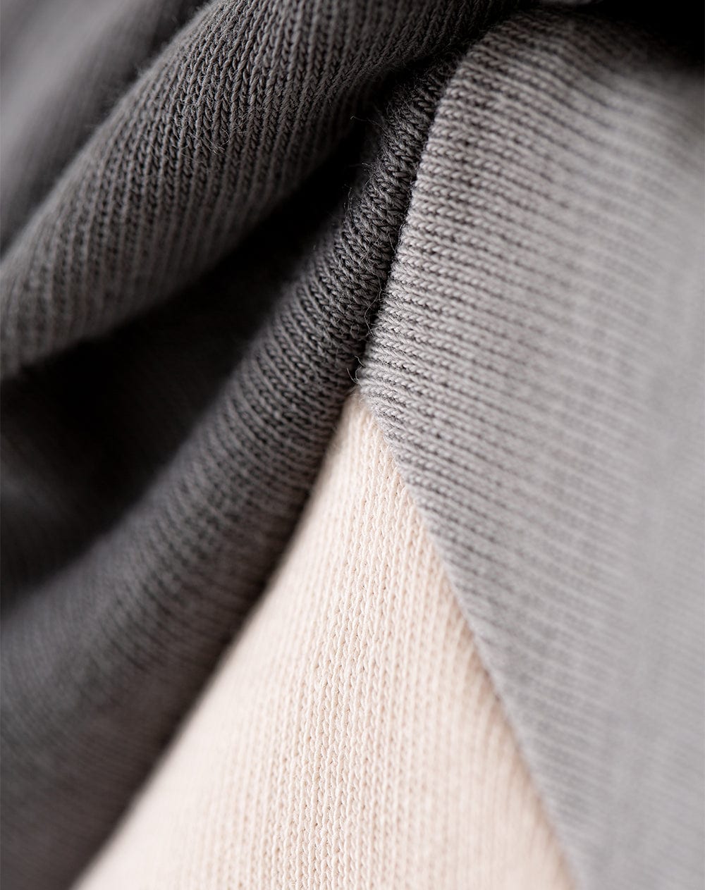 Buzo relax tipo hoddie algodón gris hombre - imagen 7