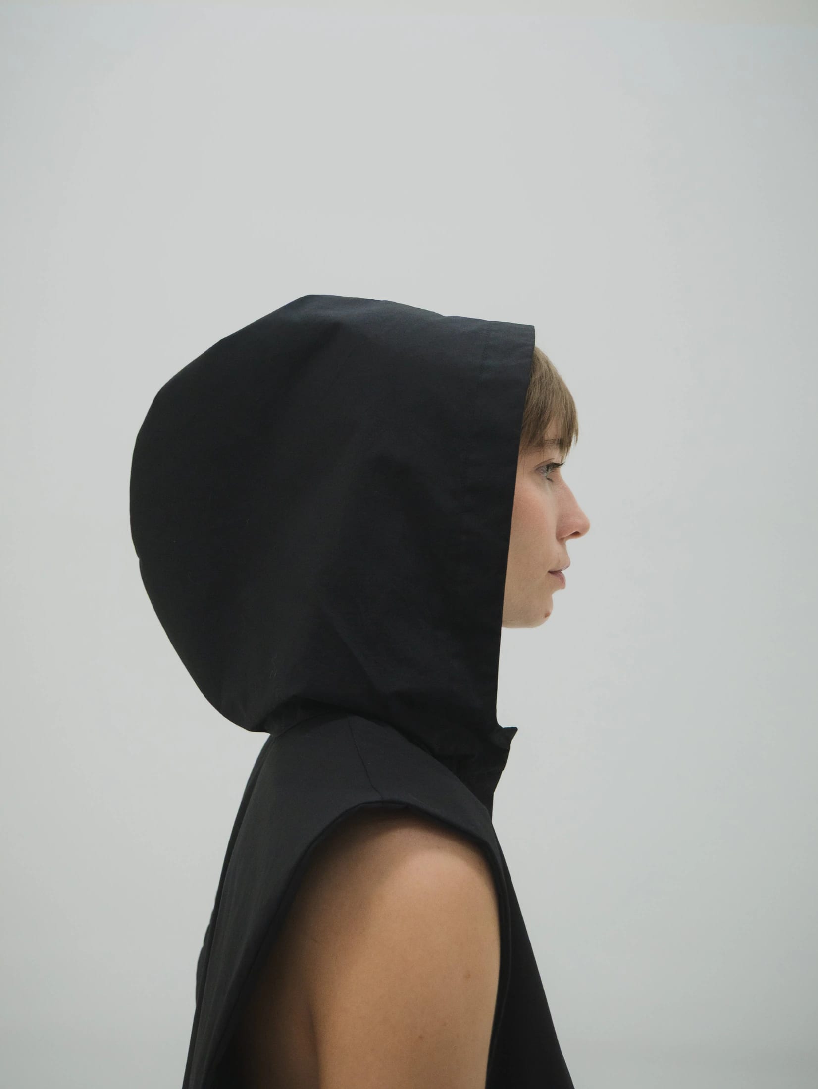 Hooded shirt-dress Woman - imagen 5