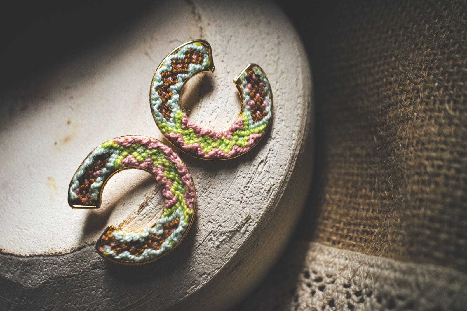 Wayuu Jolotsü  Earrings - Green - imagen 5