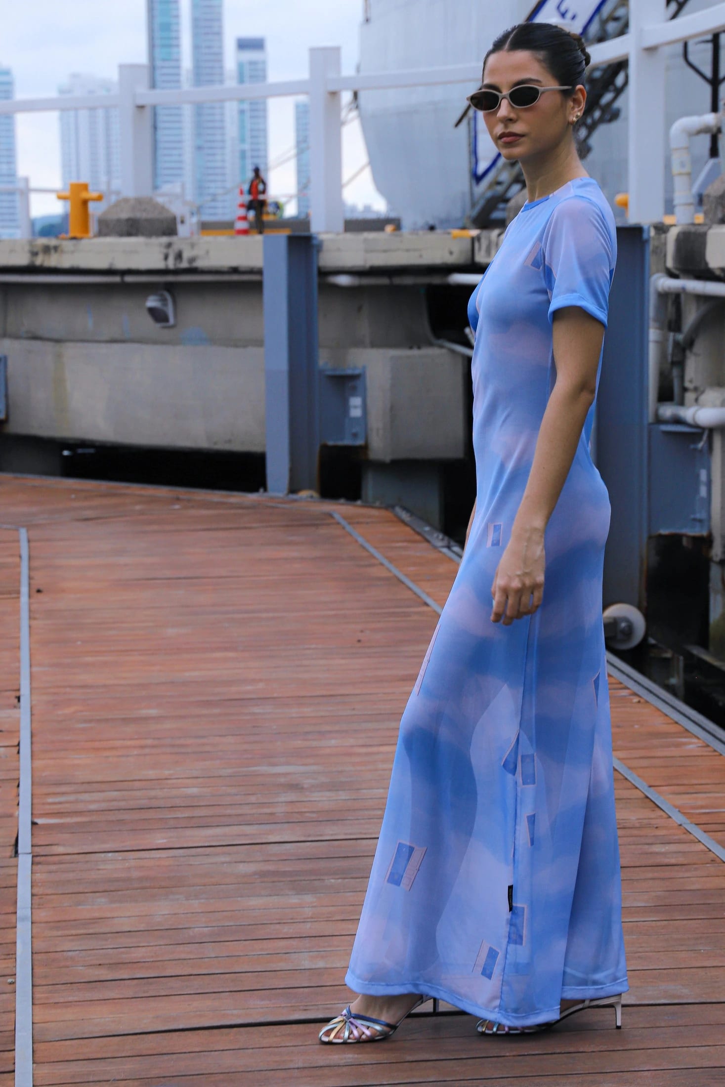 Mesh Dress - Sky - imagen 5