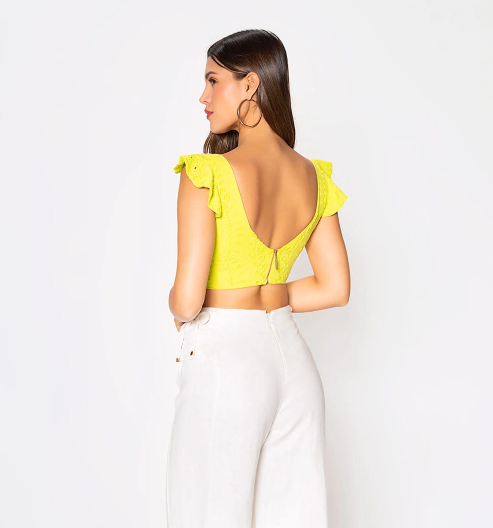 Blusa crop con bolero - imagen 4