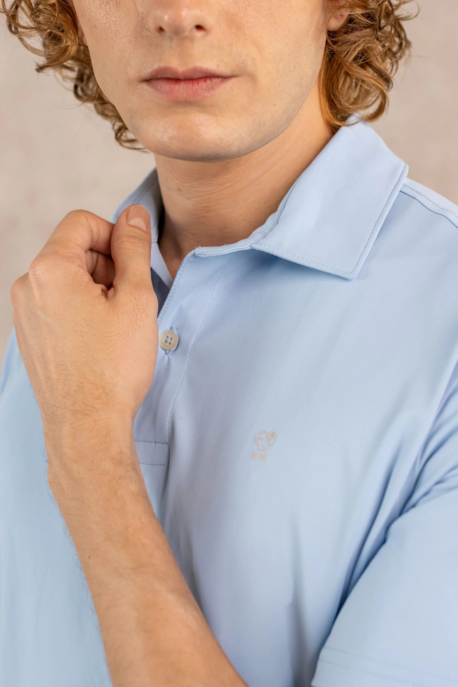 Polo Performance Antiarrugas Celeste - imagen 4