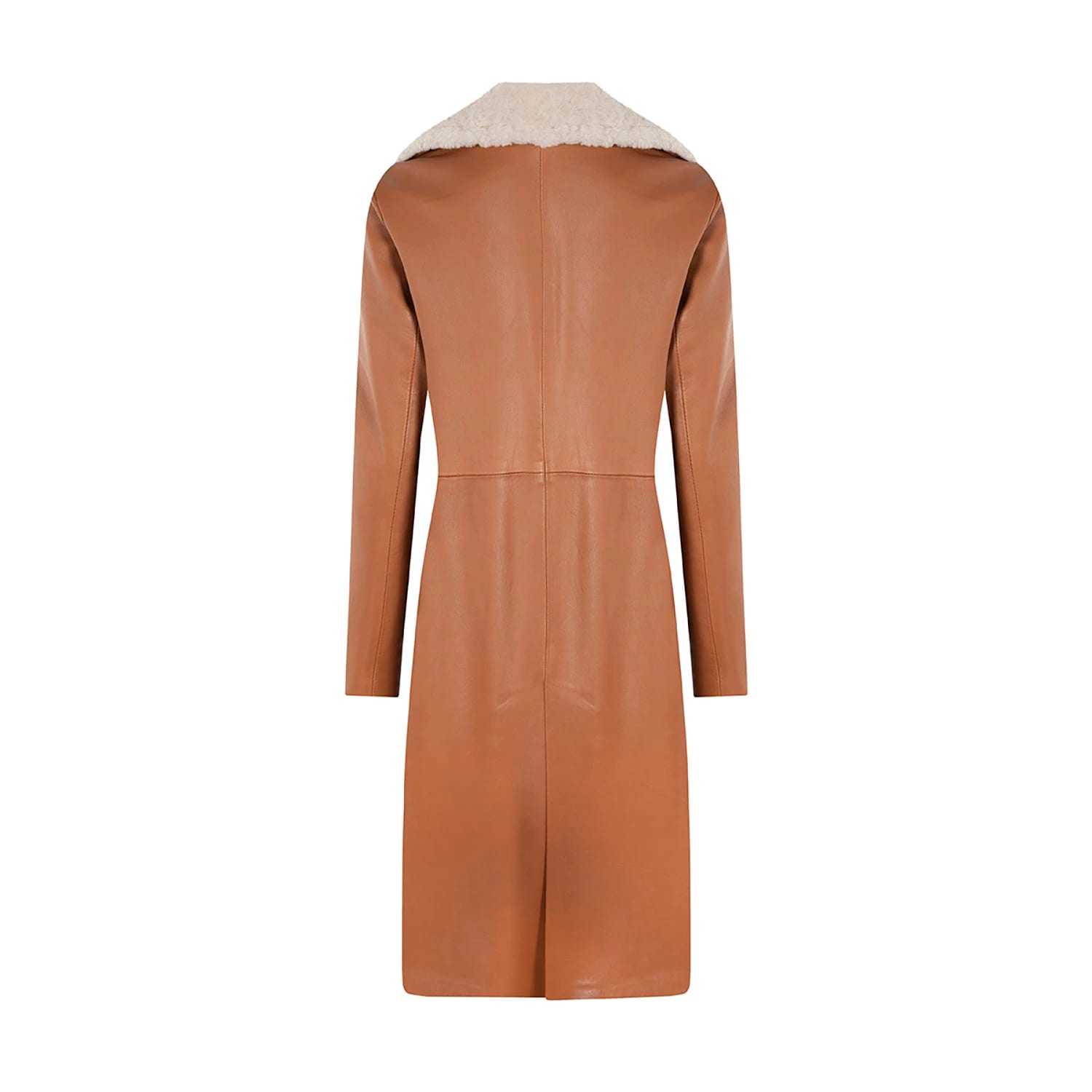 MIA MAXI SHEEPSKIN NECK TRENCH COAT - imagen 2