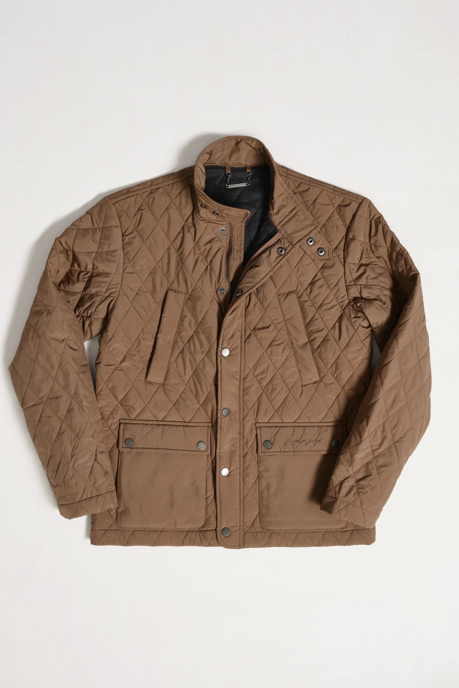 QUILTED JACKET MOCHA - imagen 2