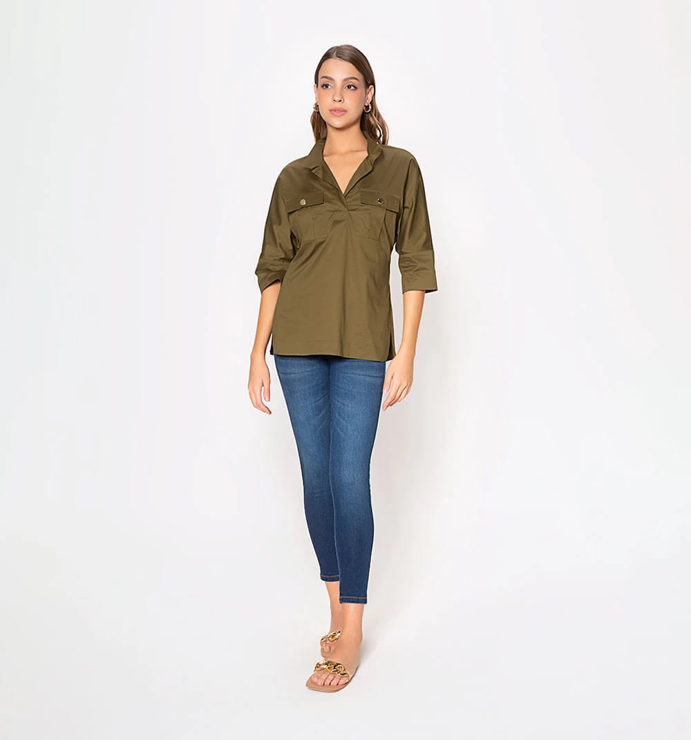 Camisera con dos bolsillos laterales - imagen 5