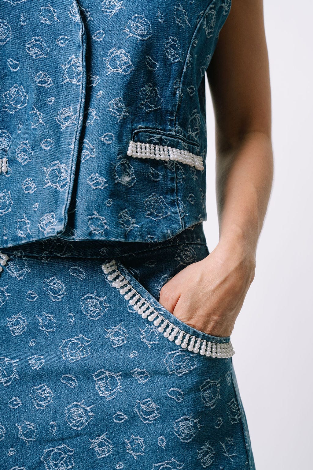 Pearl Denim Vest - imagen 3