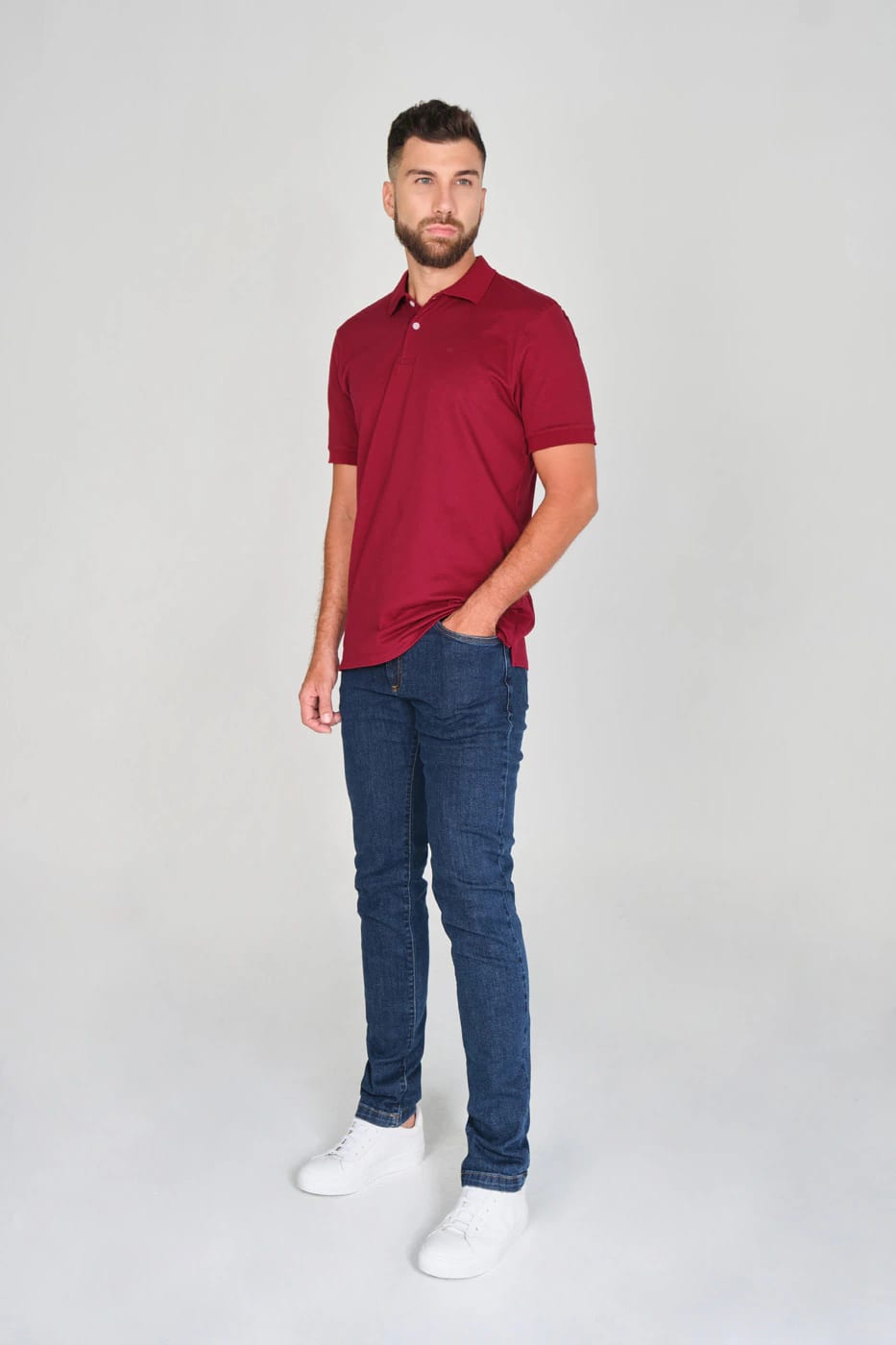 Camiseta Polo 100% Algodón Piqué Vintotinto - imagen 5