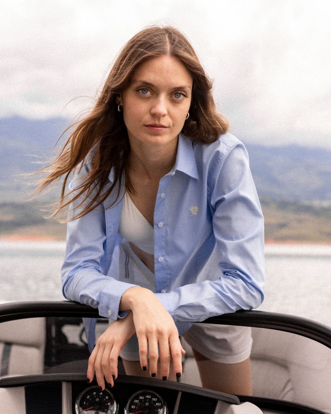 Camisa Antimanchas de Mujer Light Blue - imagen 3