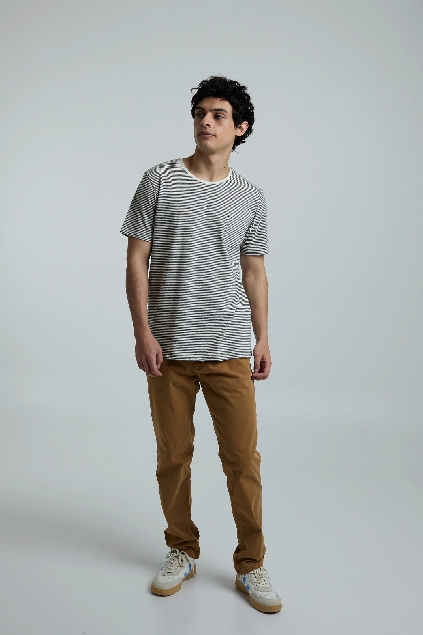 Camiseta Hombre Rayas Negra - imagen 4