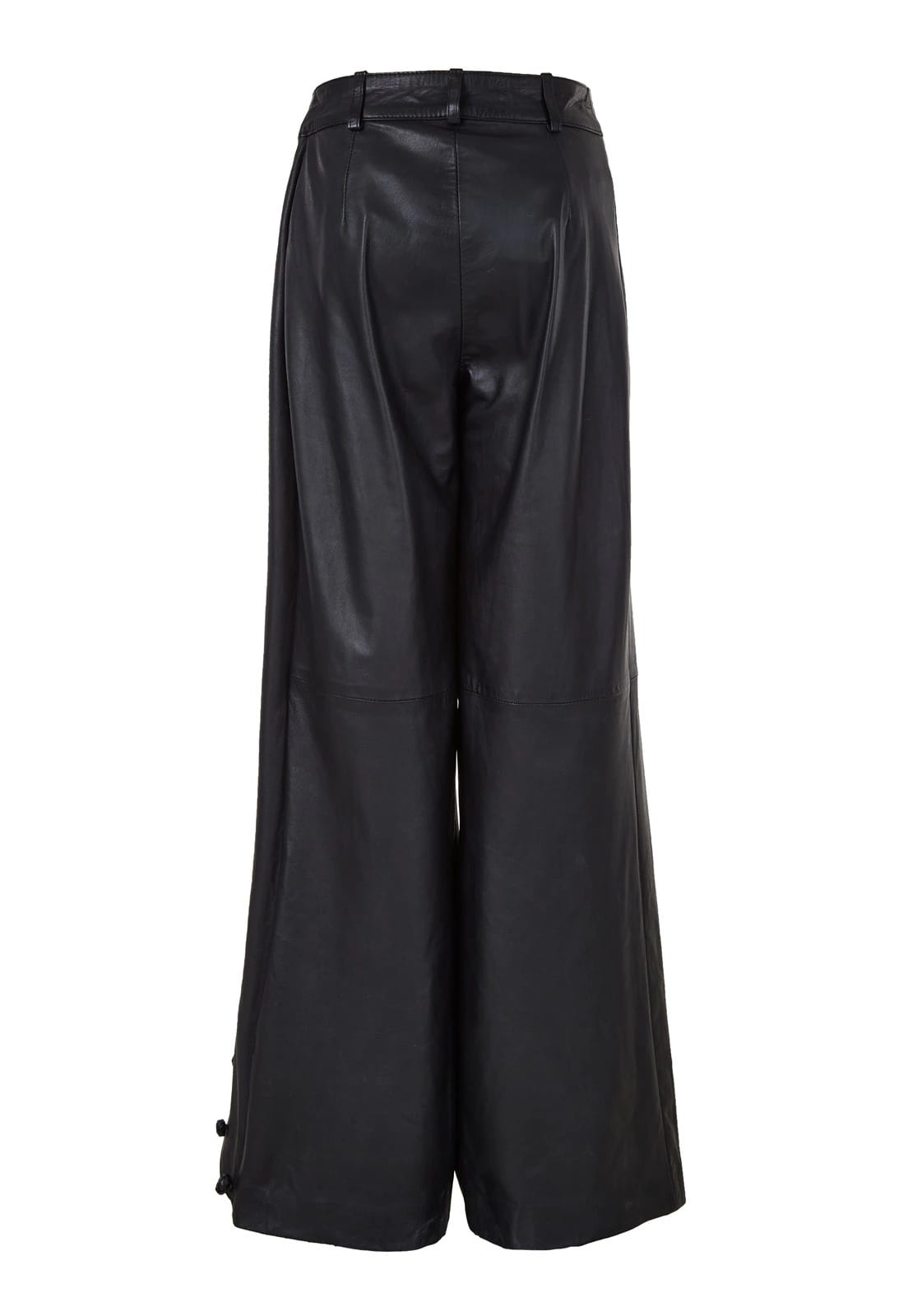 CROSSED LEATHER TROUSERS - imagen 3