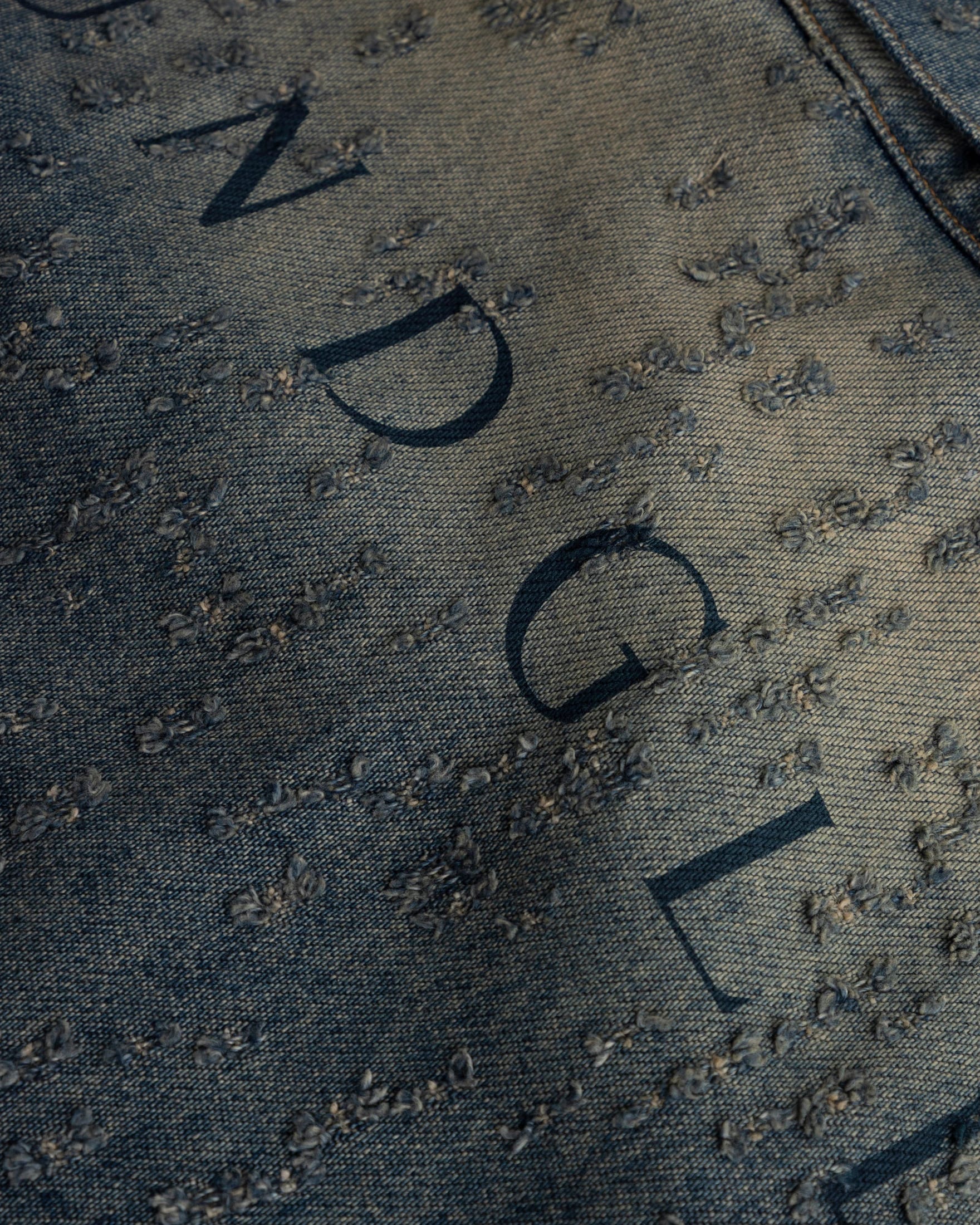 W Agnus Dei Undrgld Ripped Jacket Dirty Blue - imagen 4