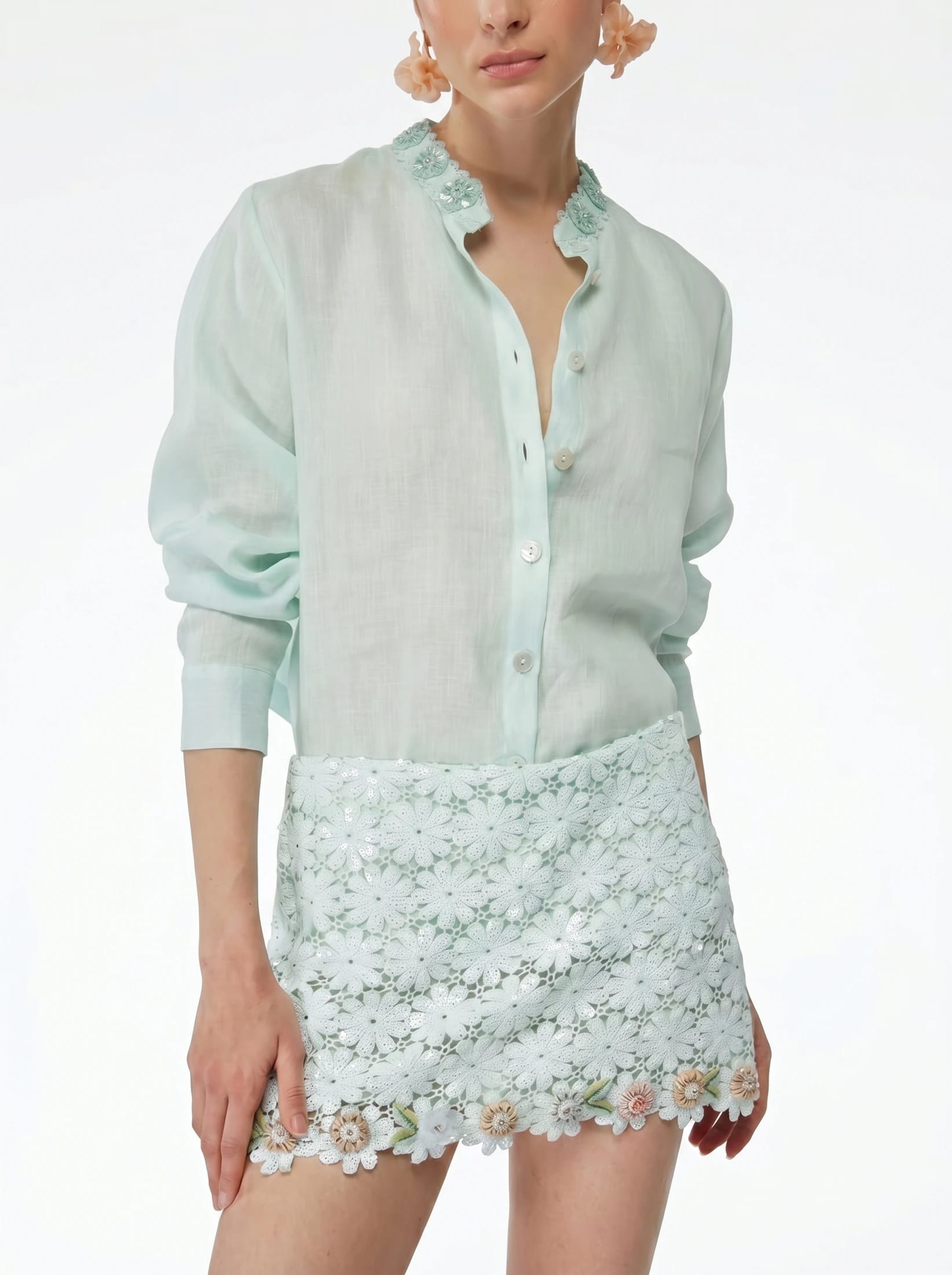 CAPUCINE SHIRT SAGE - imagen 1