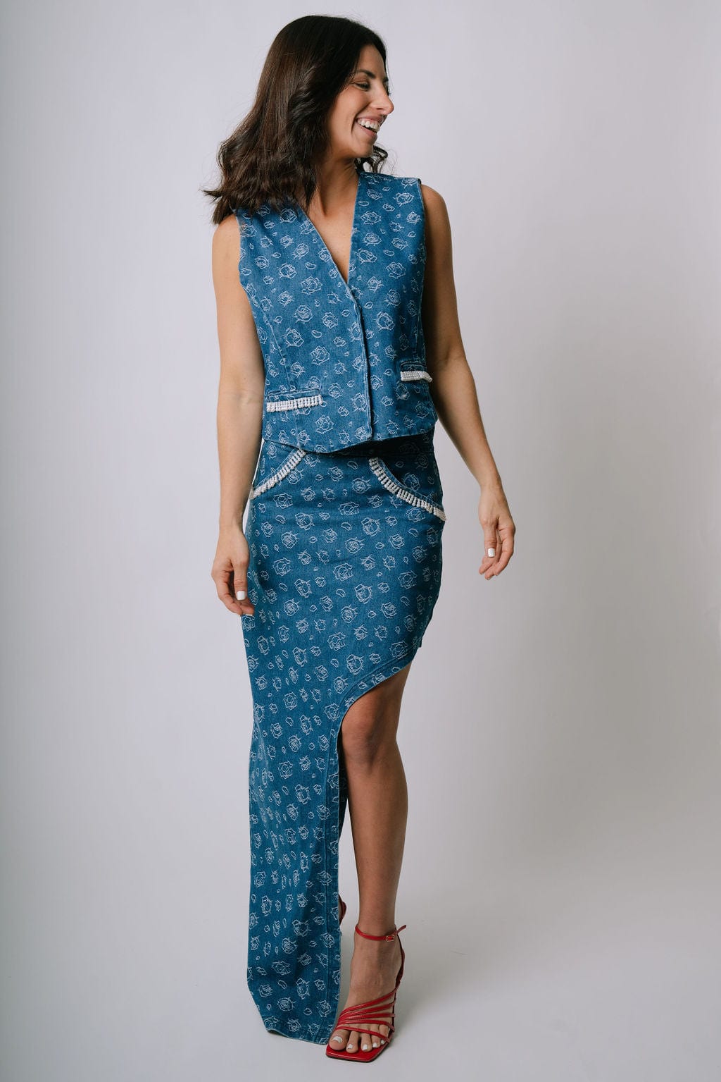 Pearl Denim Skirt - imagen 1