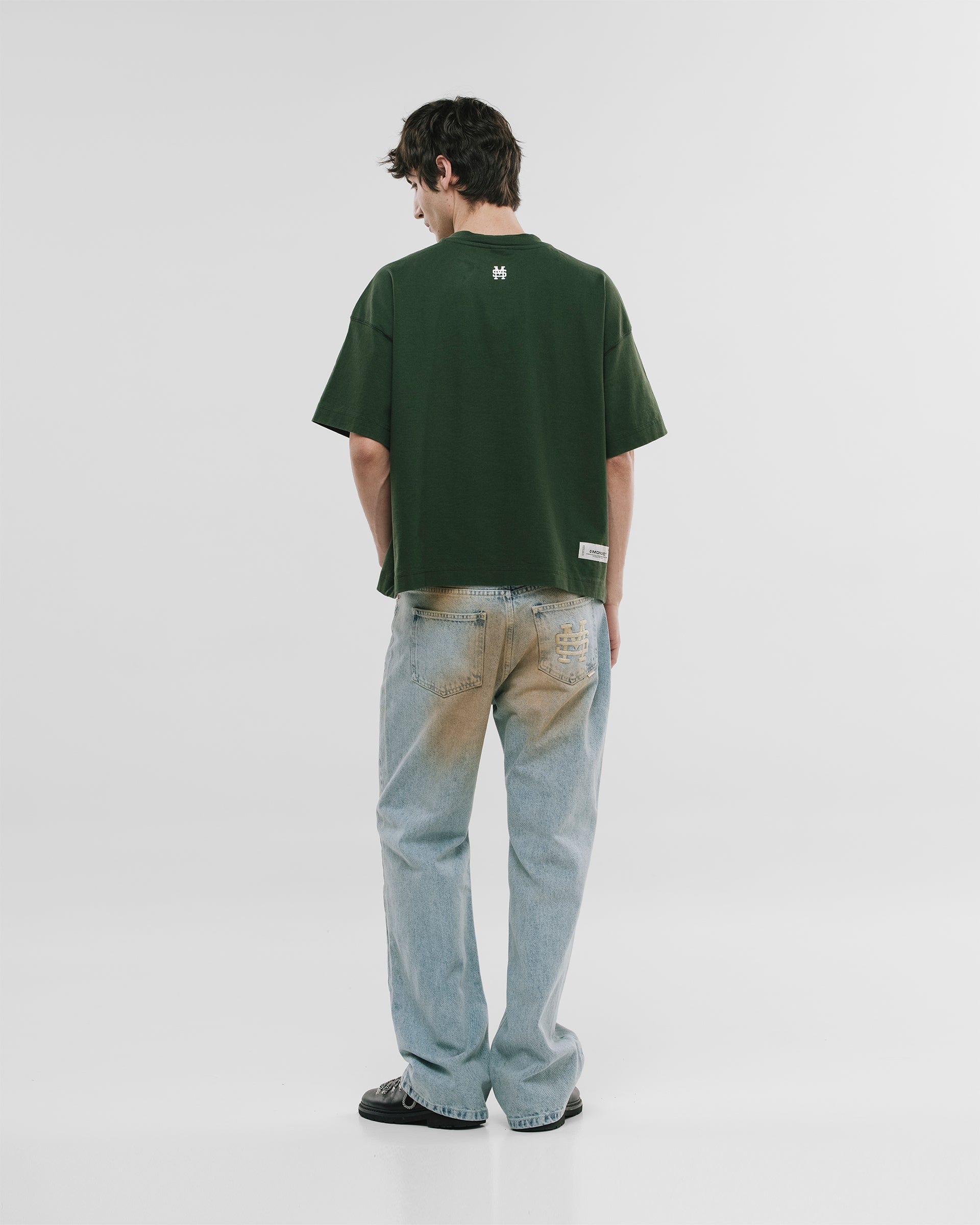 Camiseta Boxy Fit Básica V4 - Forest Green - imagen 3