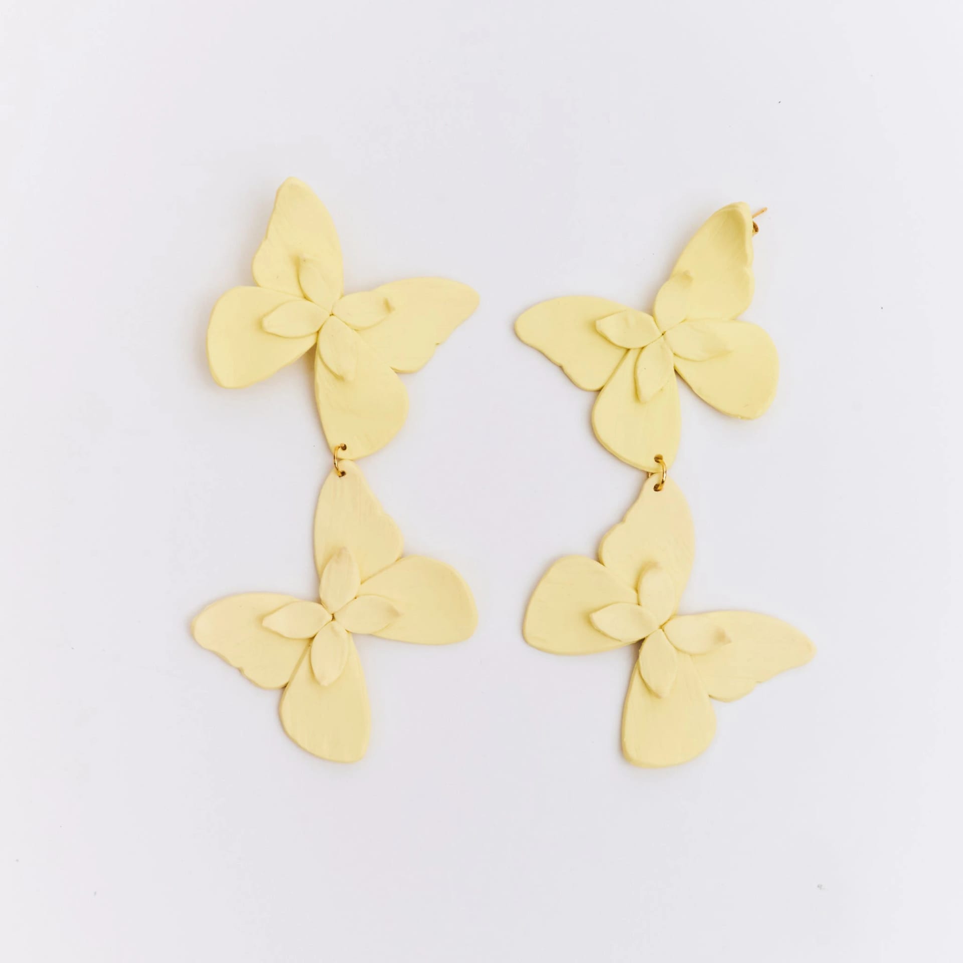 Aretes Alas en Flor Doble - imagen 3