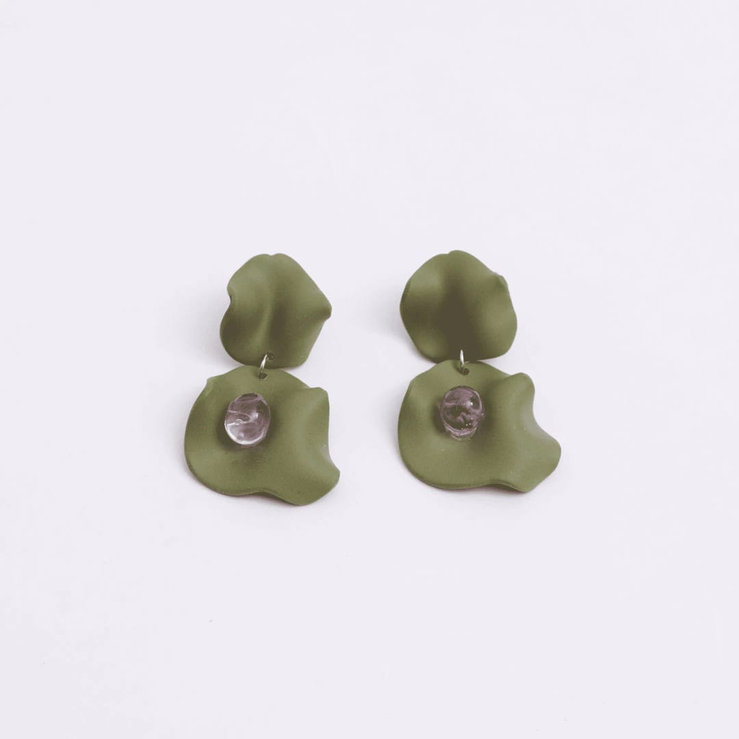 Aretes Lucié Petalo Doble - imagen 9