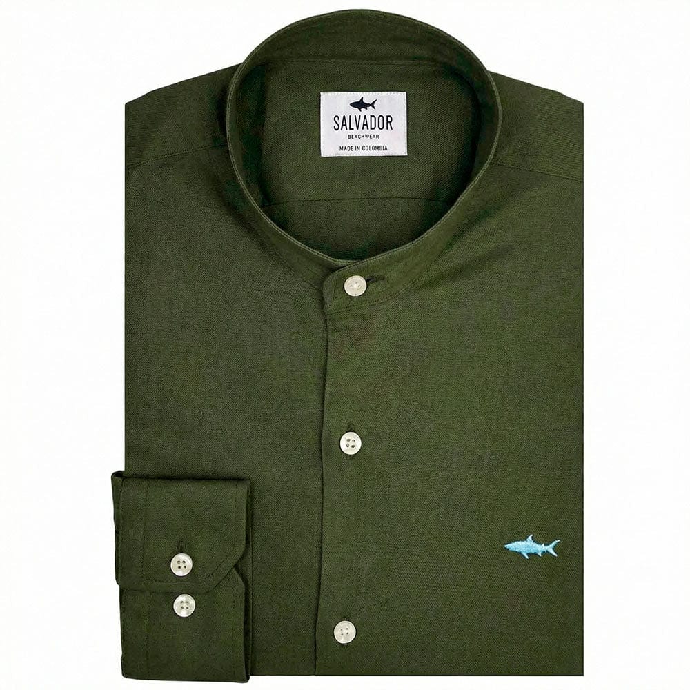 CAMISA NERU VERDE MILITAR - imagen 1