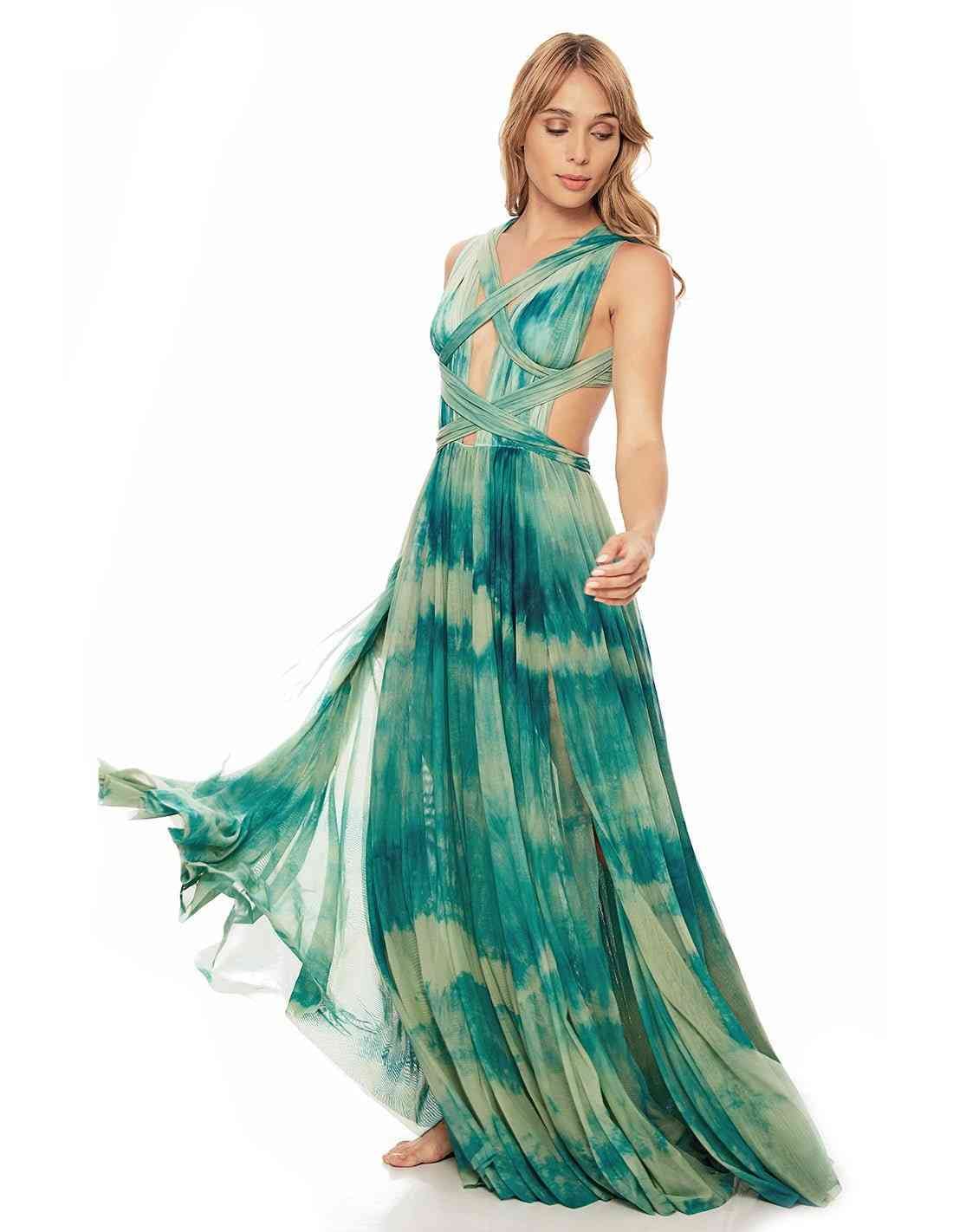 Vestido Hydra Aqua Manchado - imagen 3
