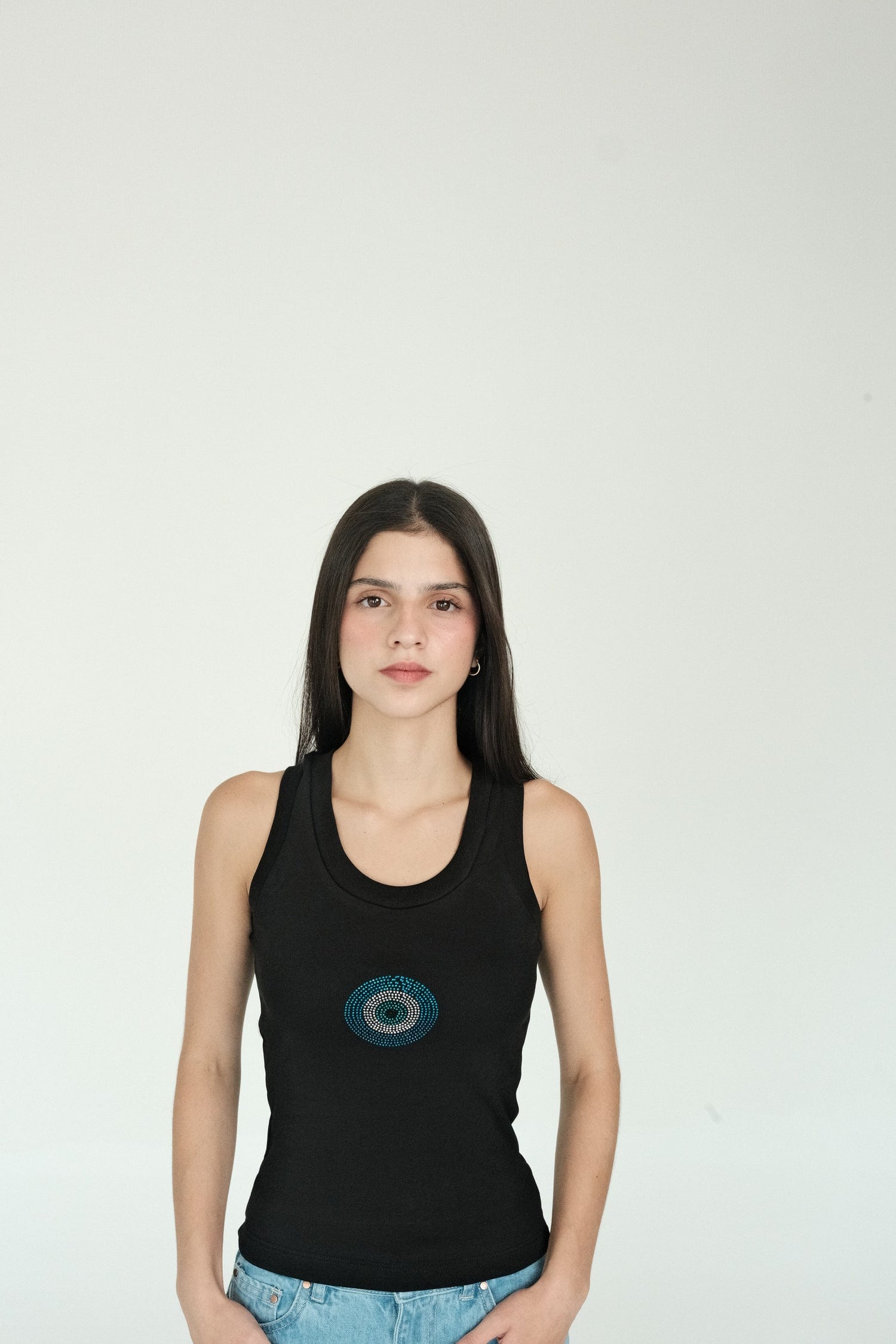 Turkish Eye Tank Top (Black) - imagen 5