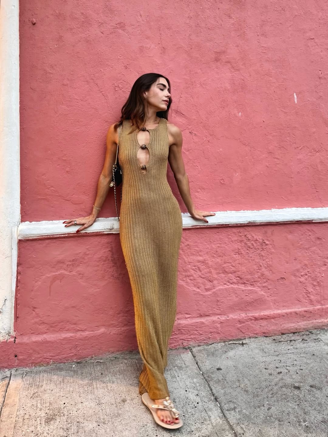 TAROA DRESS - GOLD - imagen 5