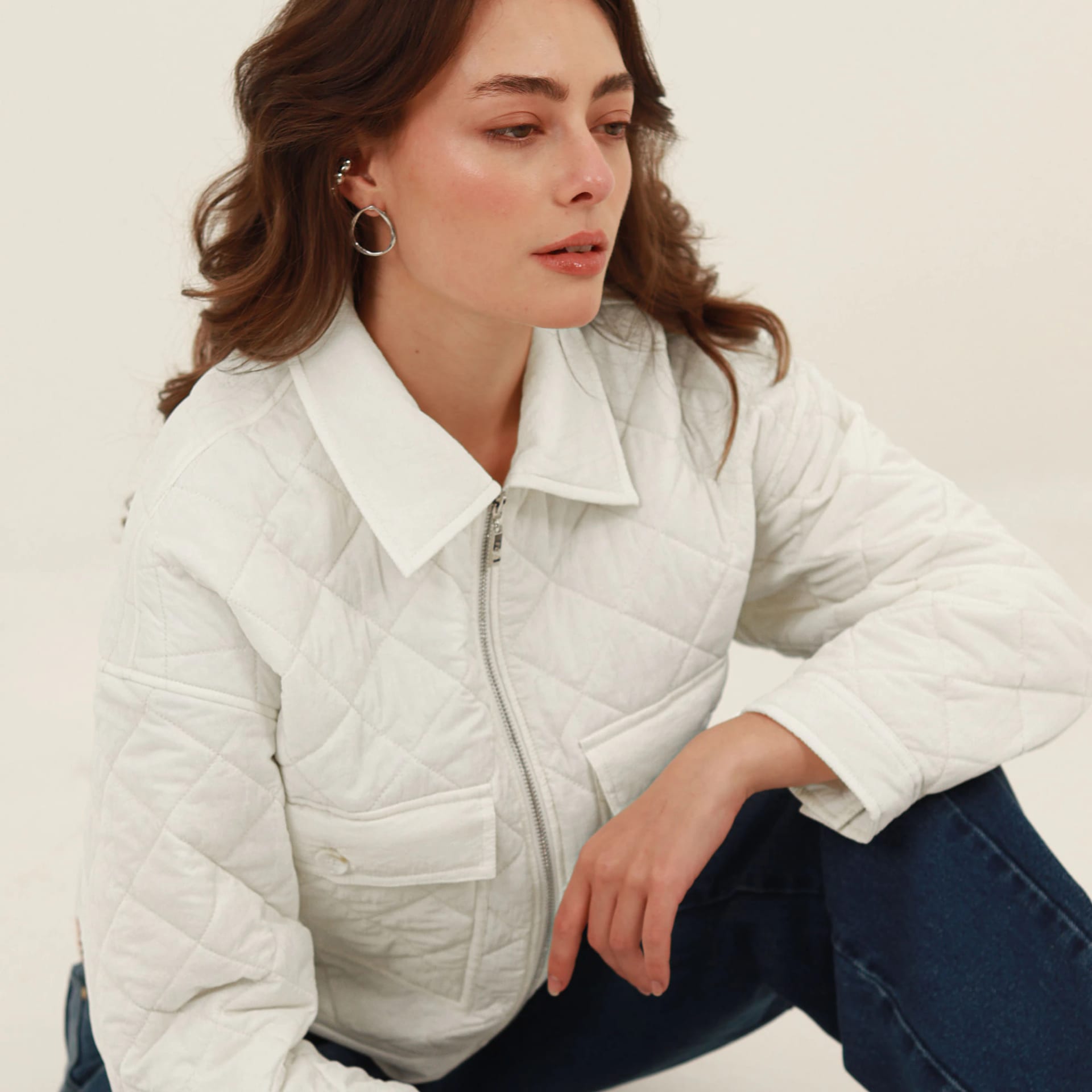 Chaqueta acolchada crop - imagen 8