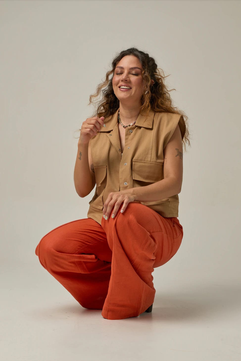 Chaleco Irene | Khaki - imagen 8