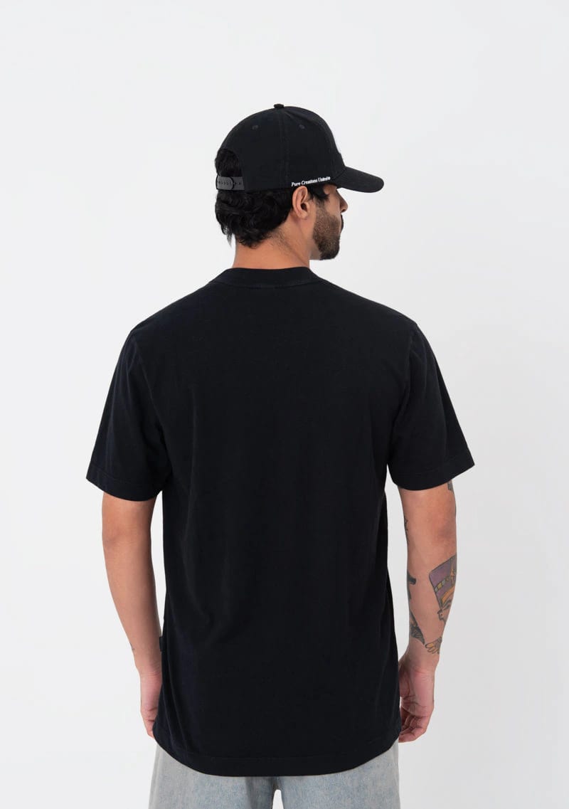 Atelier regular black t-shirt - imagen 3