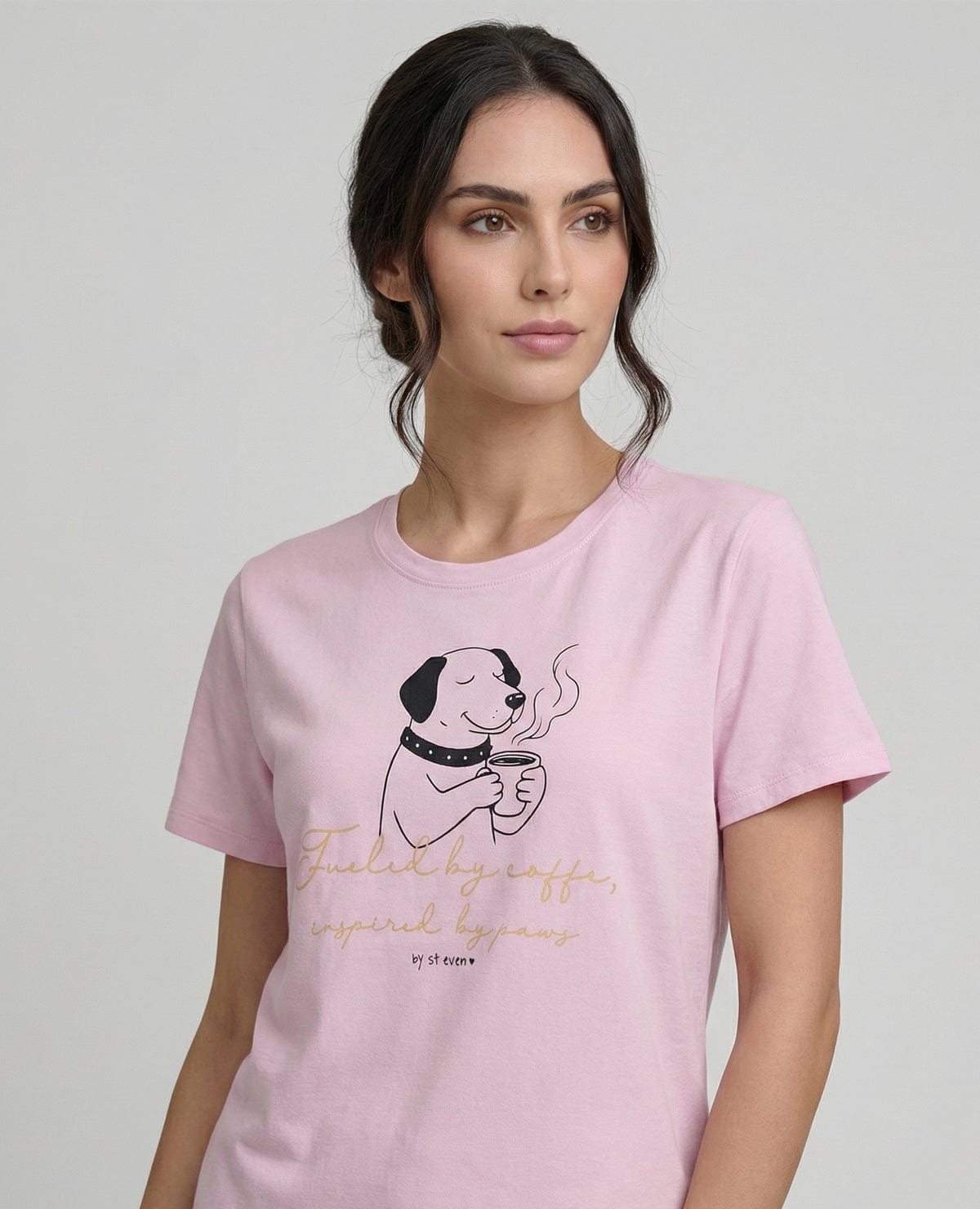 Pijama Pantalón Jogger con Camiseta Manga Corta para Mujer | St. Even - imagen 2