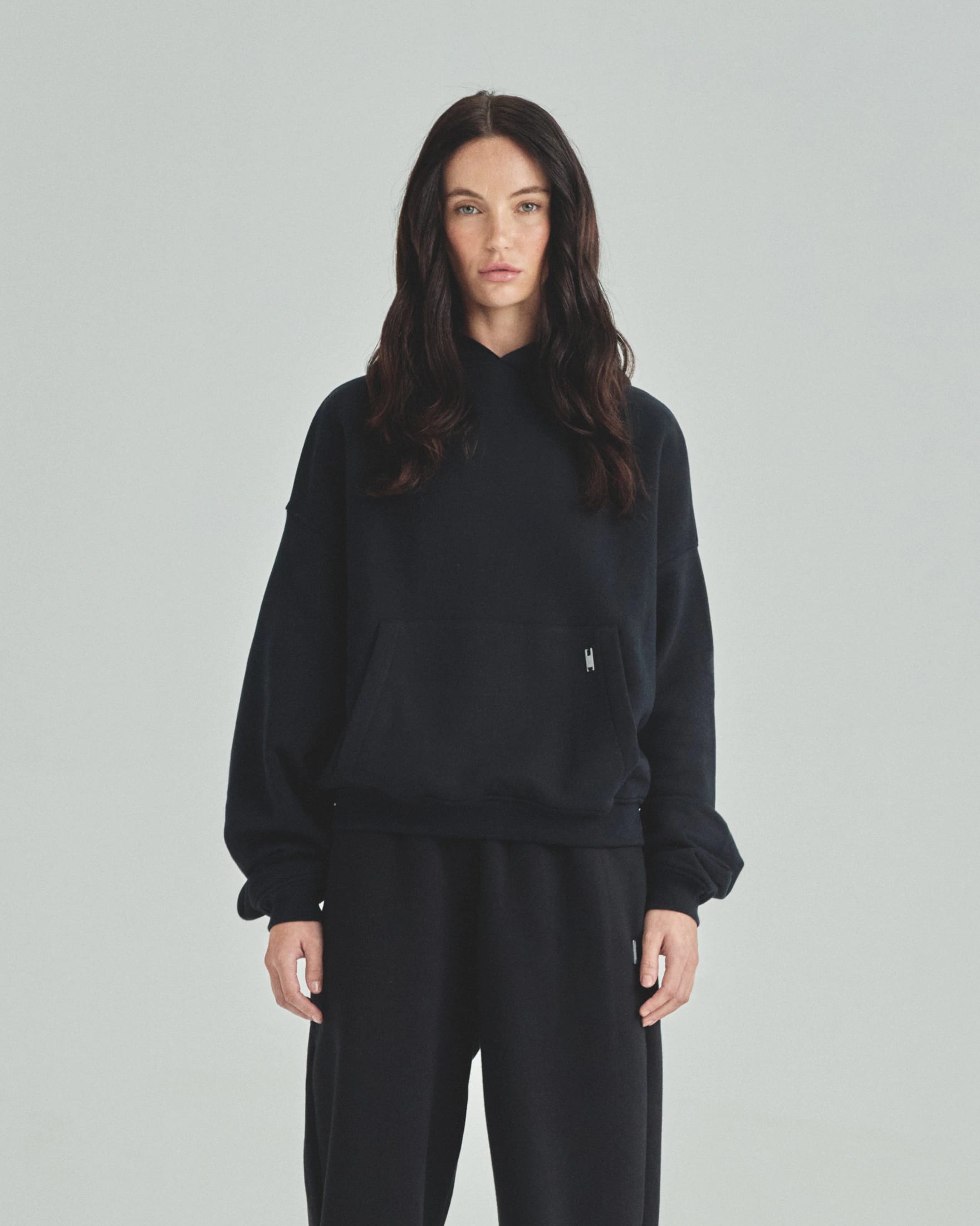 Blanks Boxy Fit Hoodie Black - imagen 8
