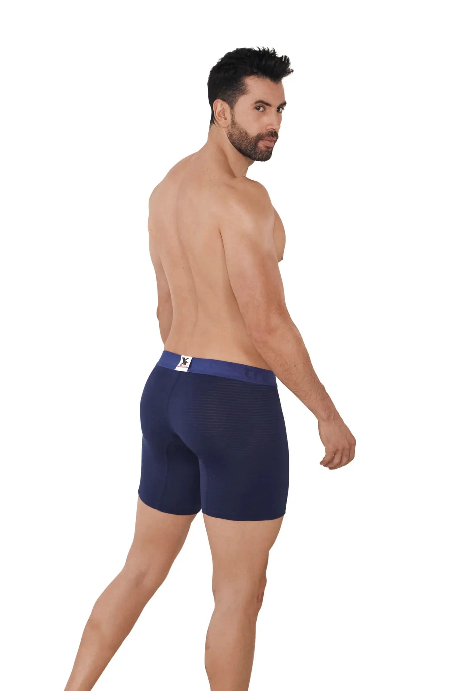 BOXER MICROFIBRA JACQUARD DESAGUJADO  AZUL OSCURO - imagen 5