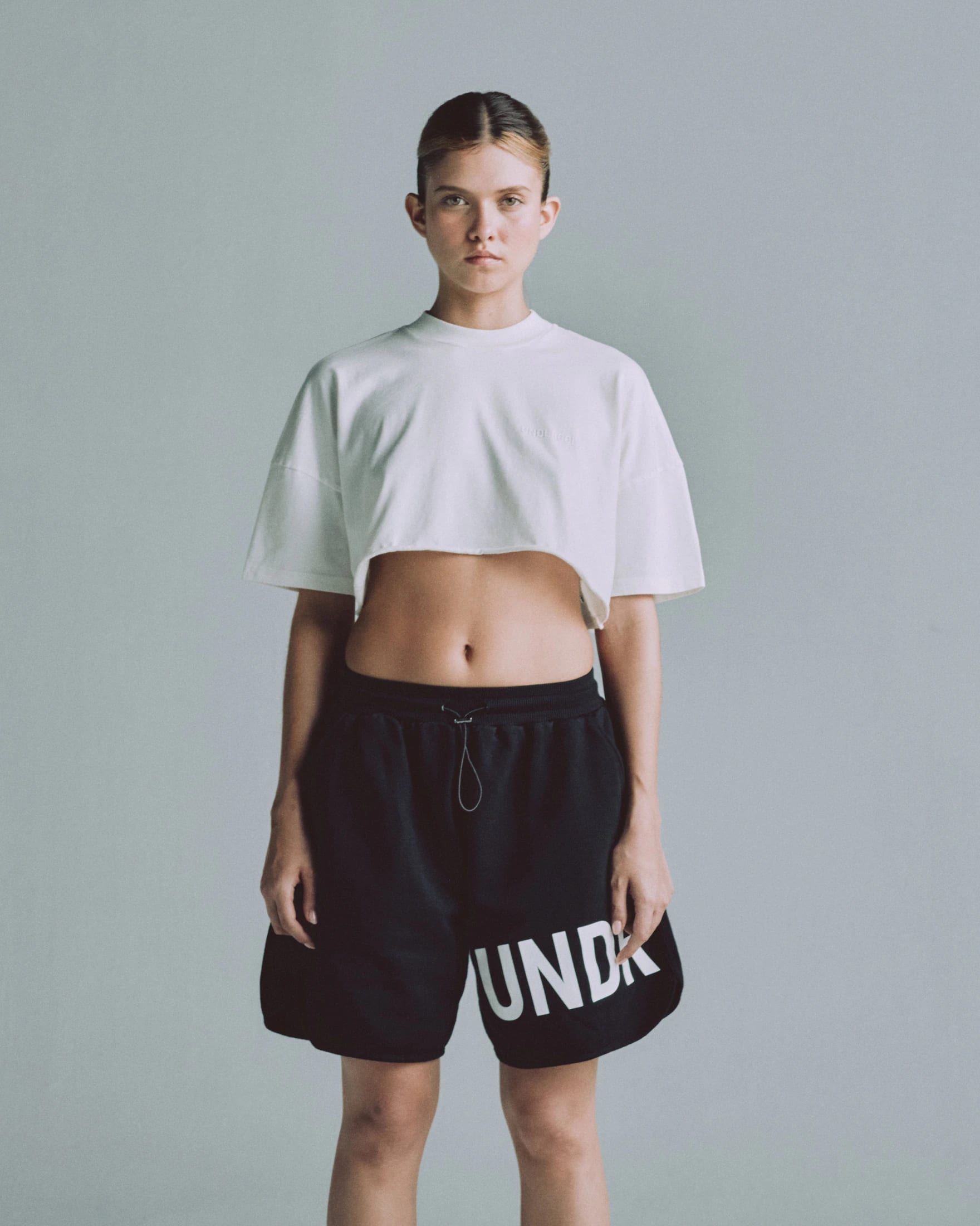 Line Logo Crop Top White - imagen 2