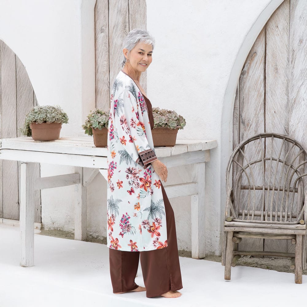 Kimono Satin Catleya. - imagen 3