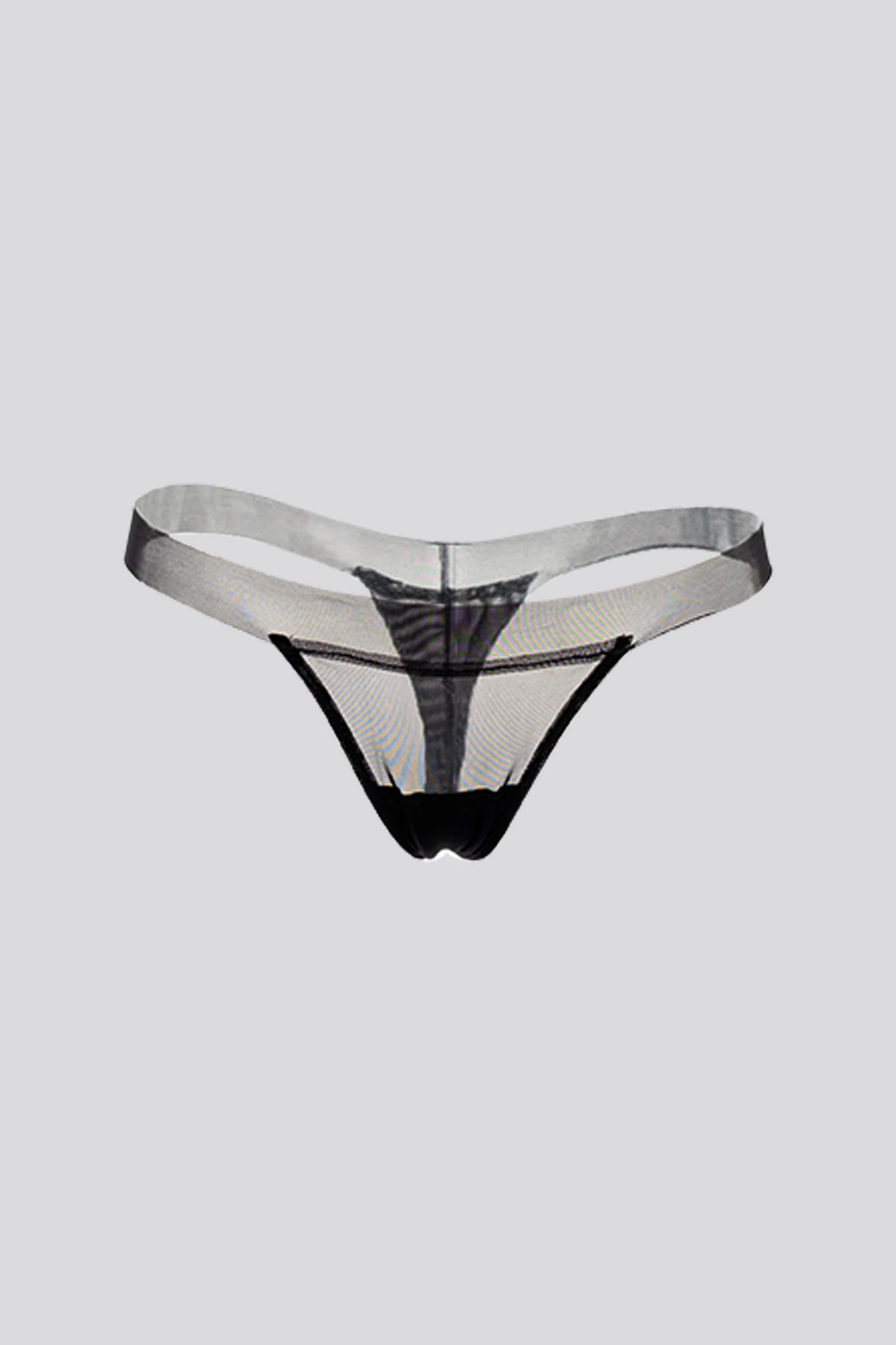 BRASILERA HILO ELLIPSE EN TUL INVISIBLE ULTRA COMODO ALMA LIMPIA NEGRO - imagen 2