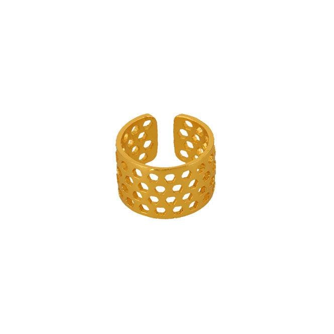Anillo dorado panal vuelo de vida - imagen 1