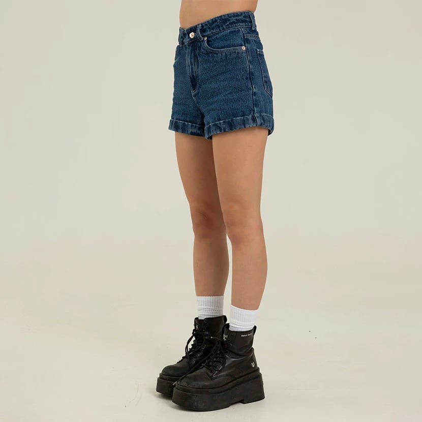 DARK BLUE DENIM SHORT - imagen 14