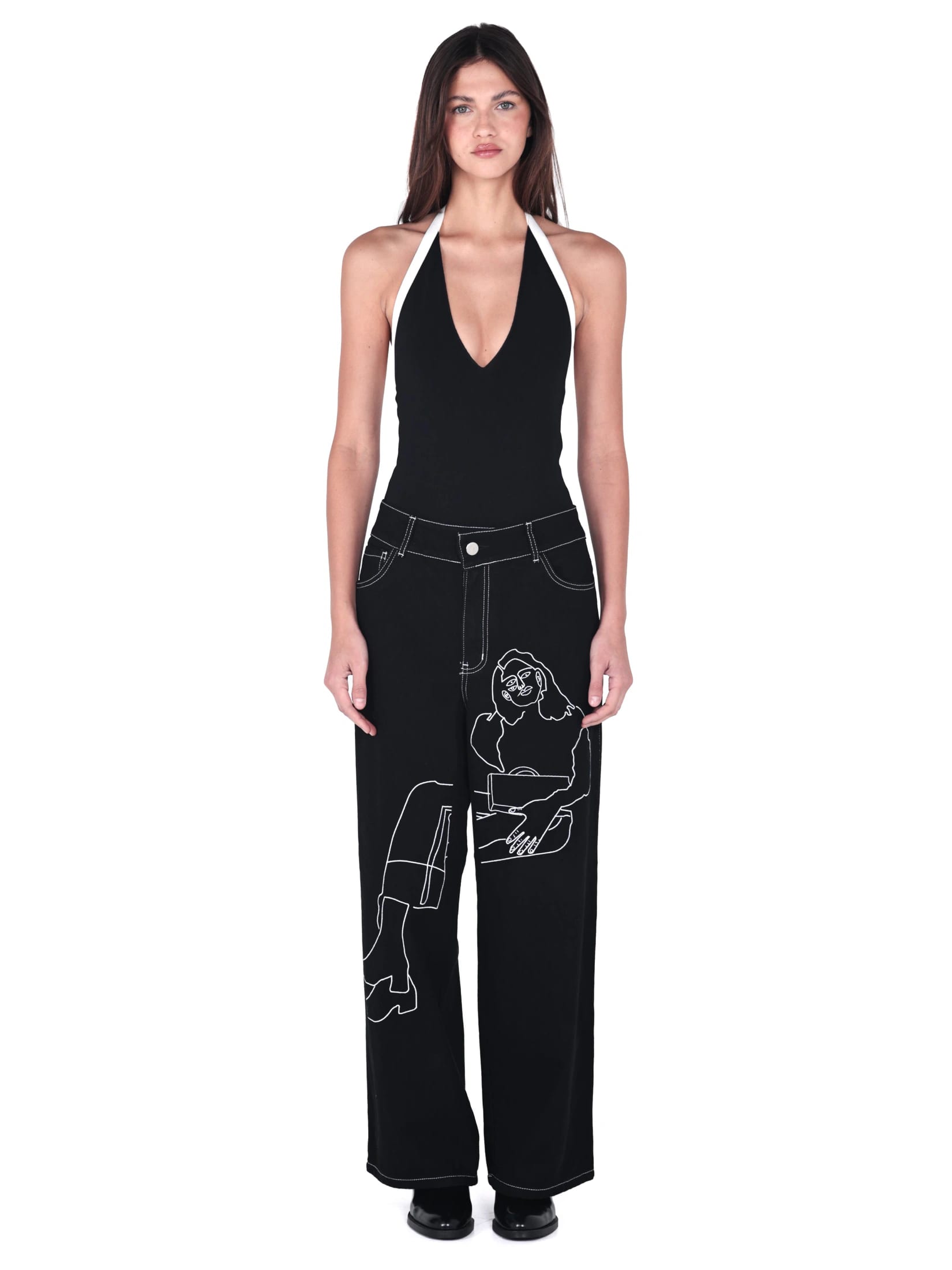 Pantalon Chava con Botas Negro - imagen 2