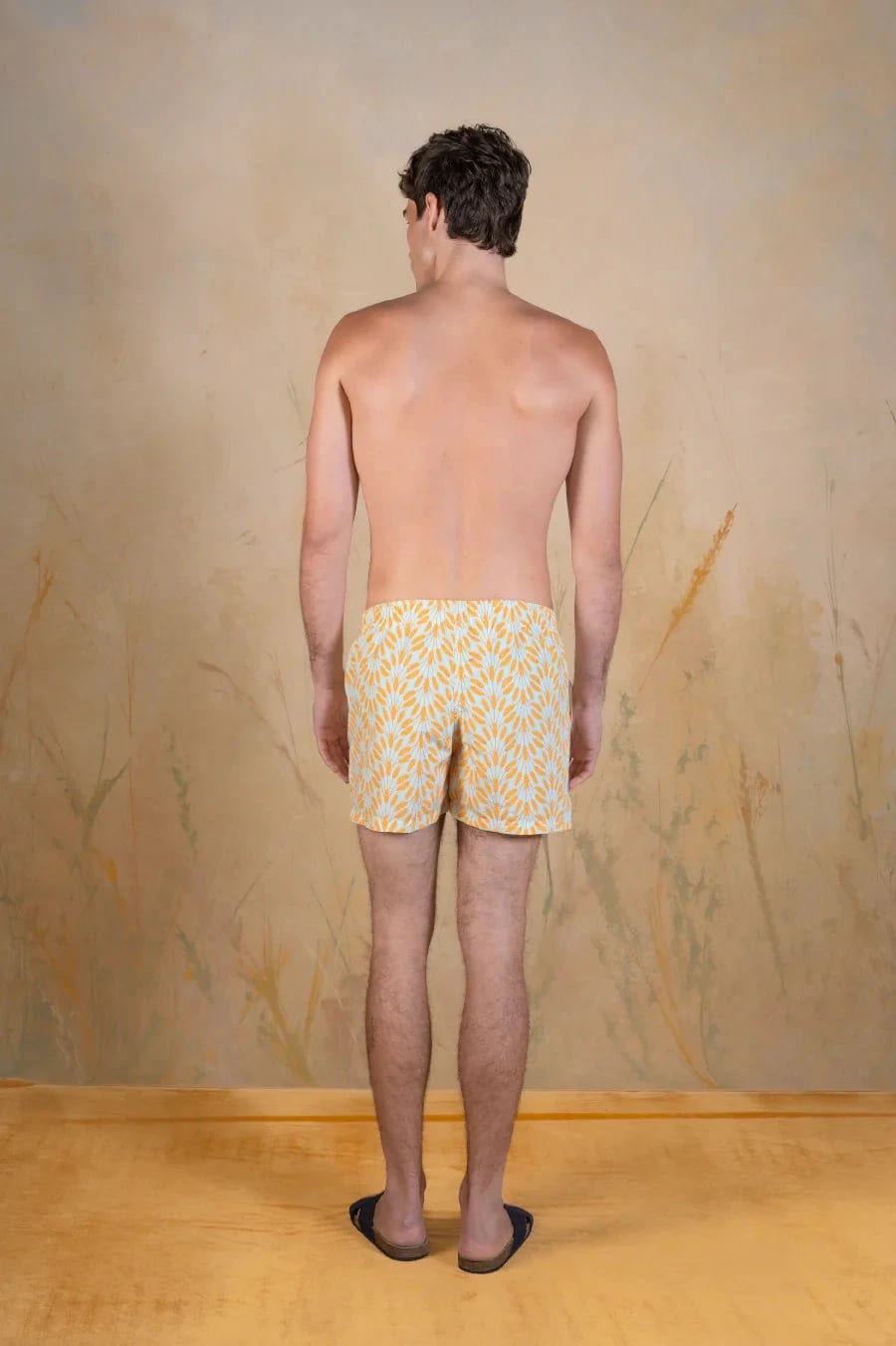 Yellow Spica polyester swim trunks yellow - imagen 3