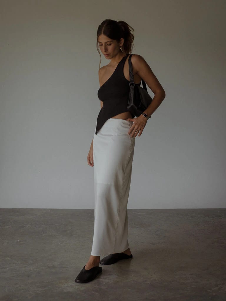LONG CORE SKIRT  - SOFT WHITE - imagen 2