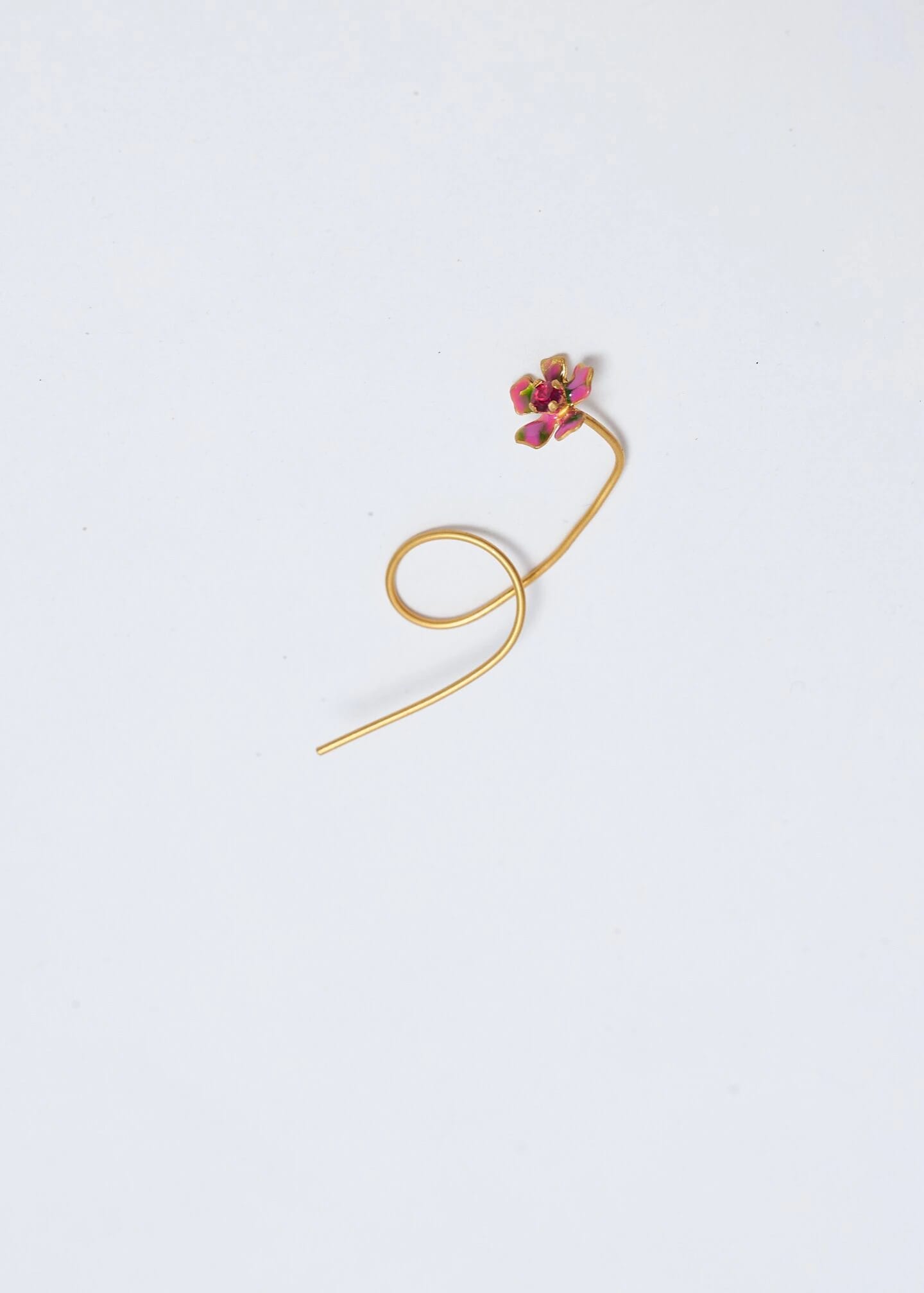 Aretes bromelia micro Dorado - imagen 3