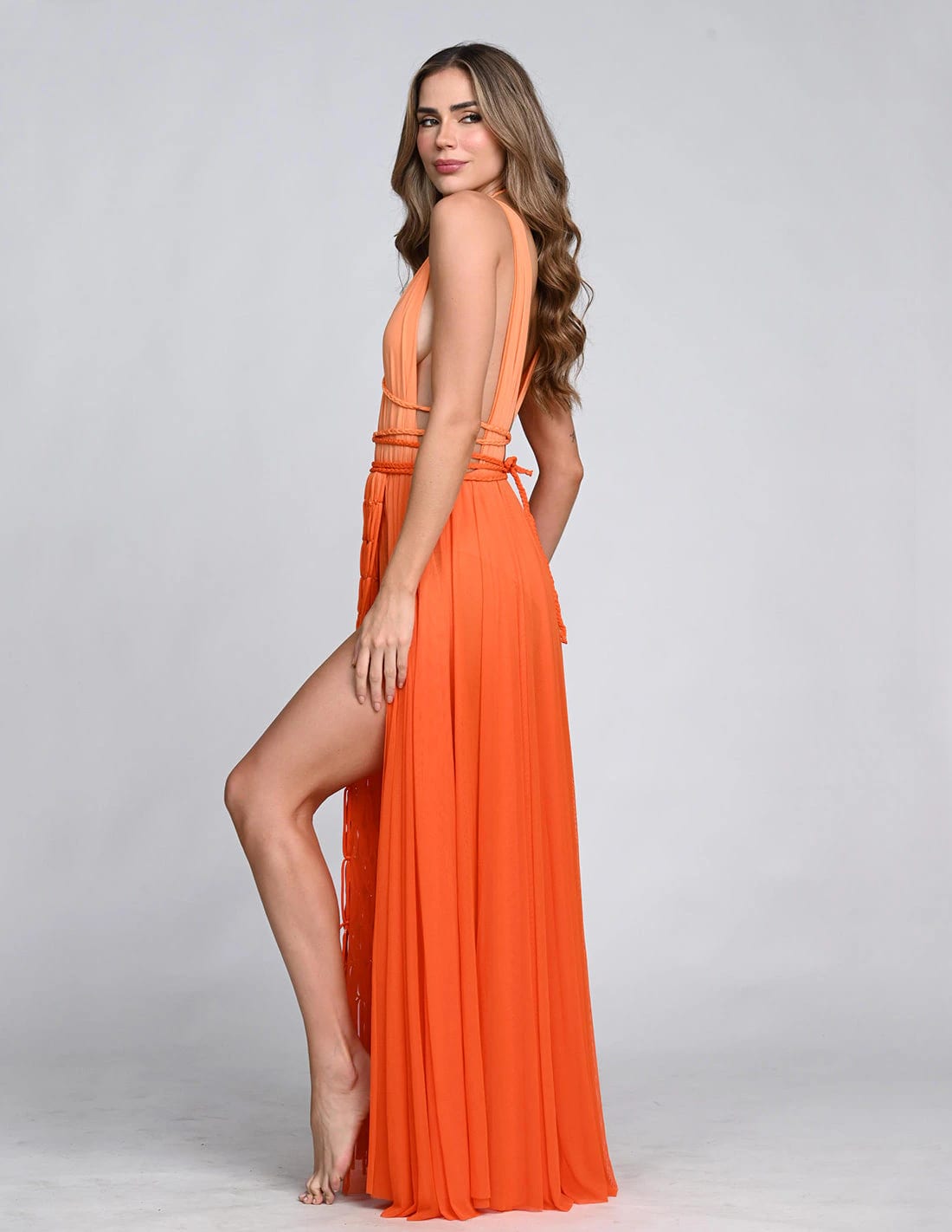 Vestido Diosa Faded Orange - imagen 3