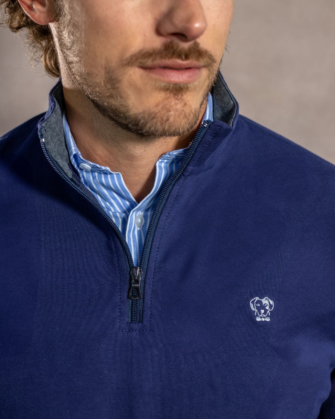 Halfzip Viana Antimanchas Azul Navy - imagen 2