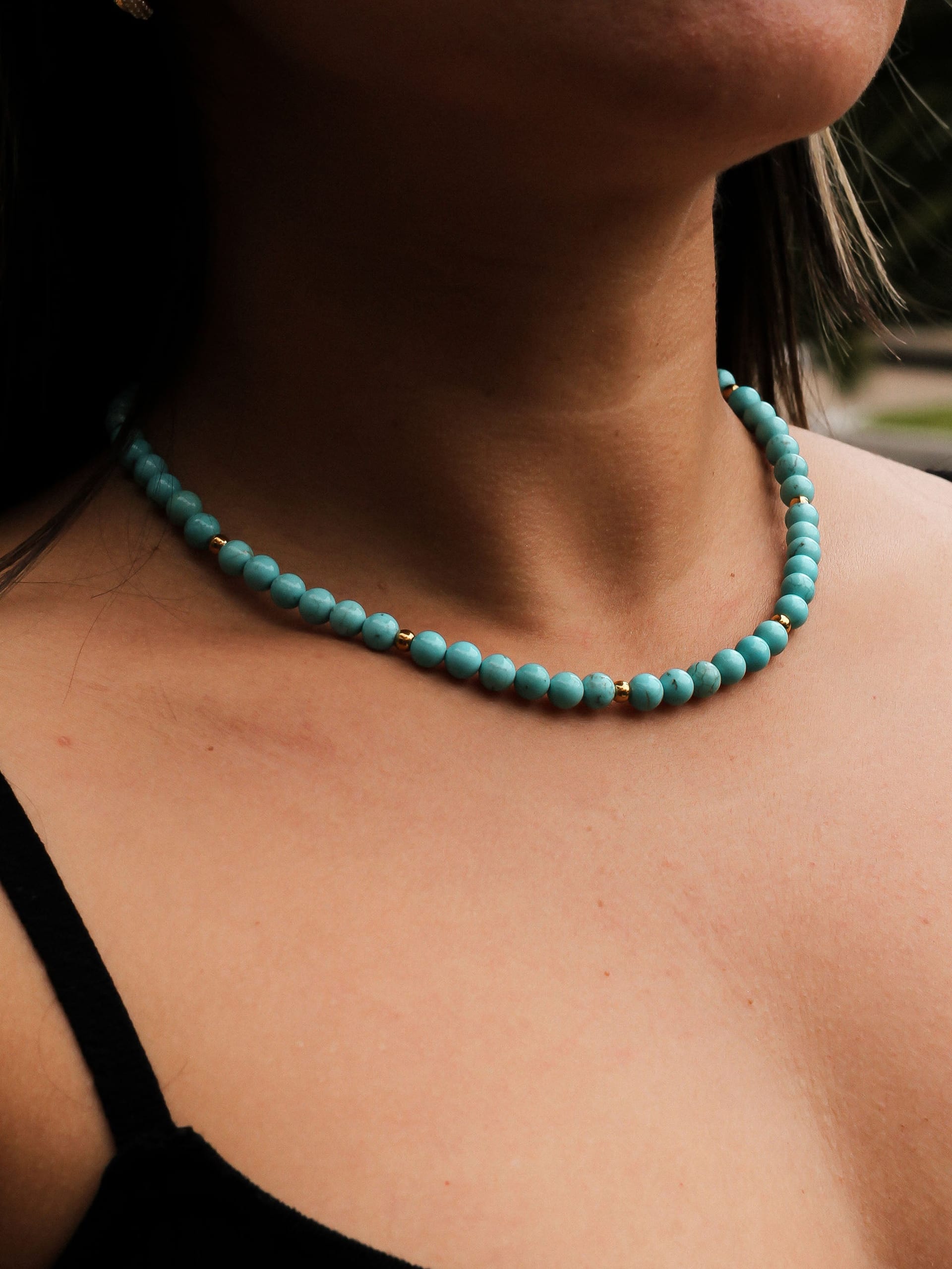 Choker Turquesa 6mm - imagen 1