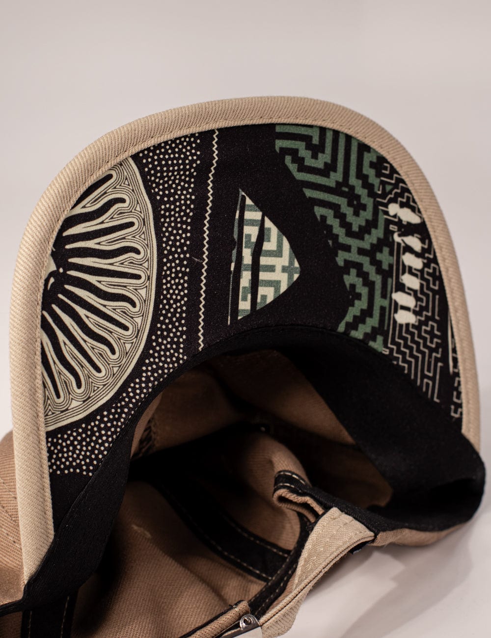 Gorra desestructurada Inner Peace caqui+beige - imagen 6