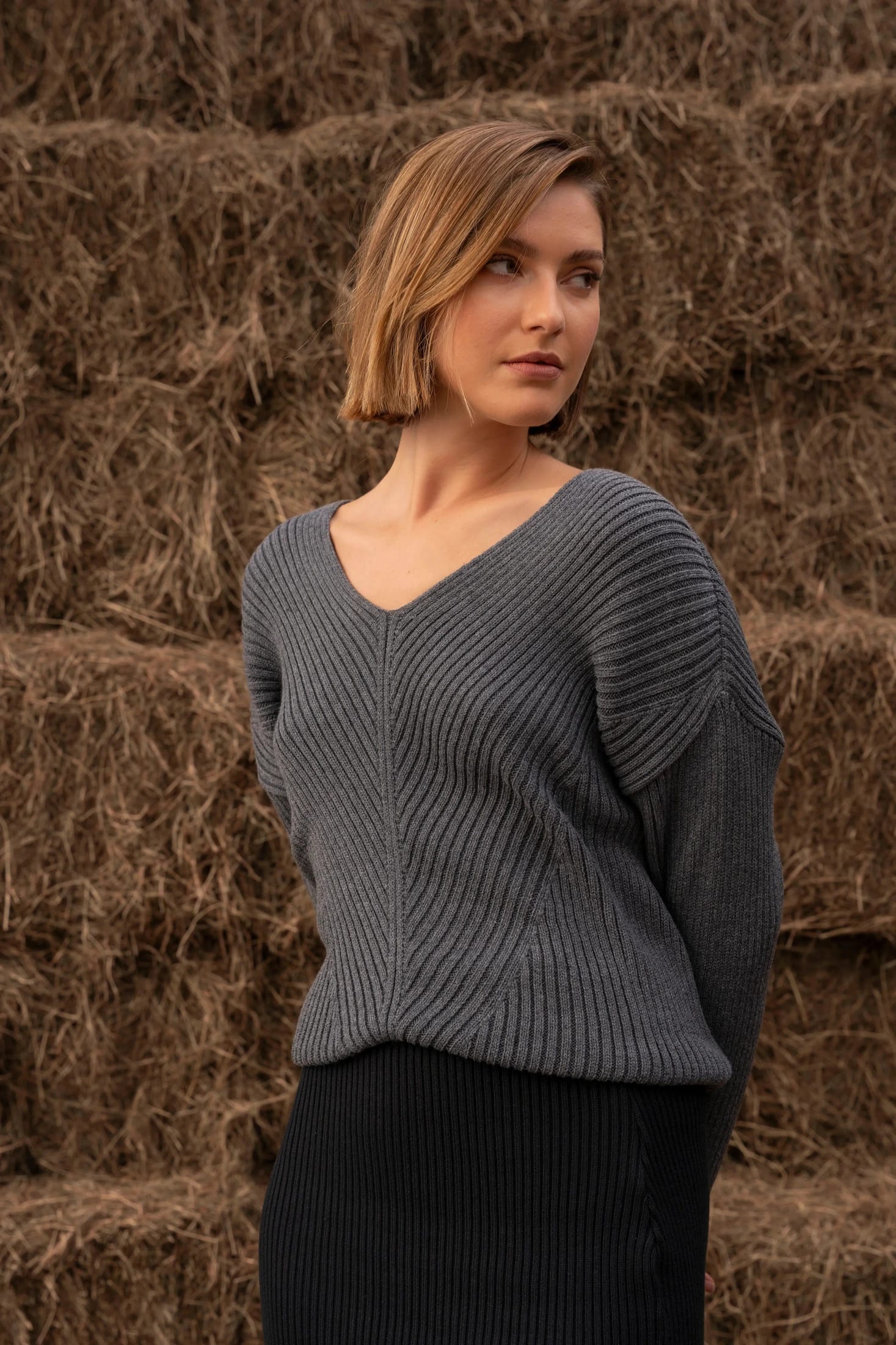 Suéter Cavalieri Mujer Gris - imagen 1