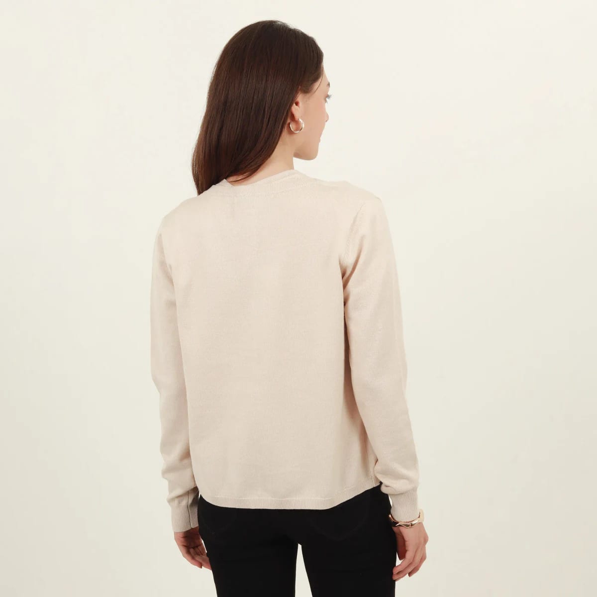Sweater cardigan con botones manga larga - imagen 8