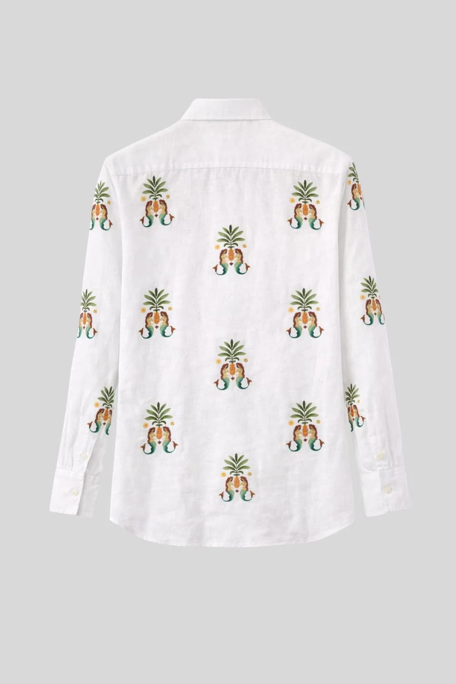 Women's shirt linen nerida white - imagen 10