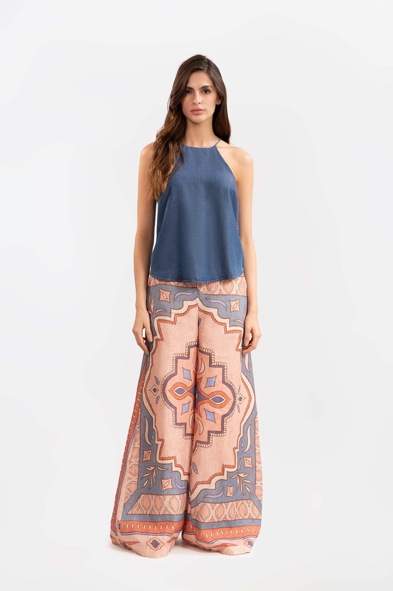 Pantalón Jazmín Rosado Azul - imagen 1